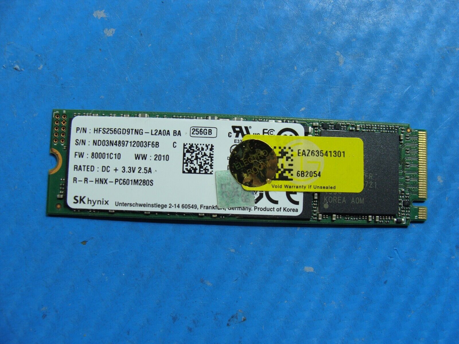 LG 14Z90N SK Hynix 256GB SATA M.2 SSD Solid State Drive HFS256GD9TNG-L2A0A