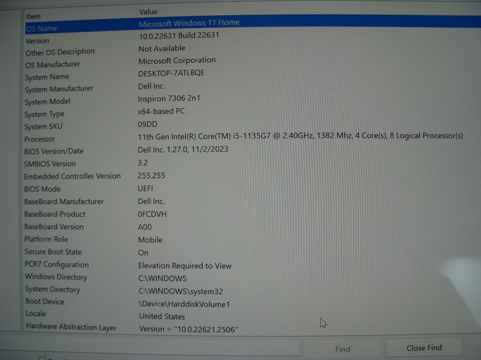 Dell Inspiron 7306 2n1 13.3
