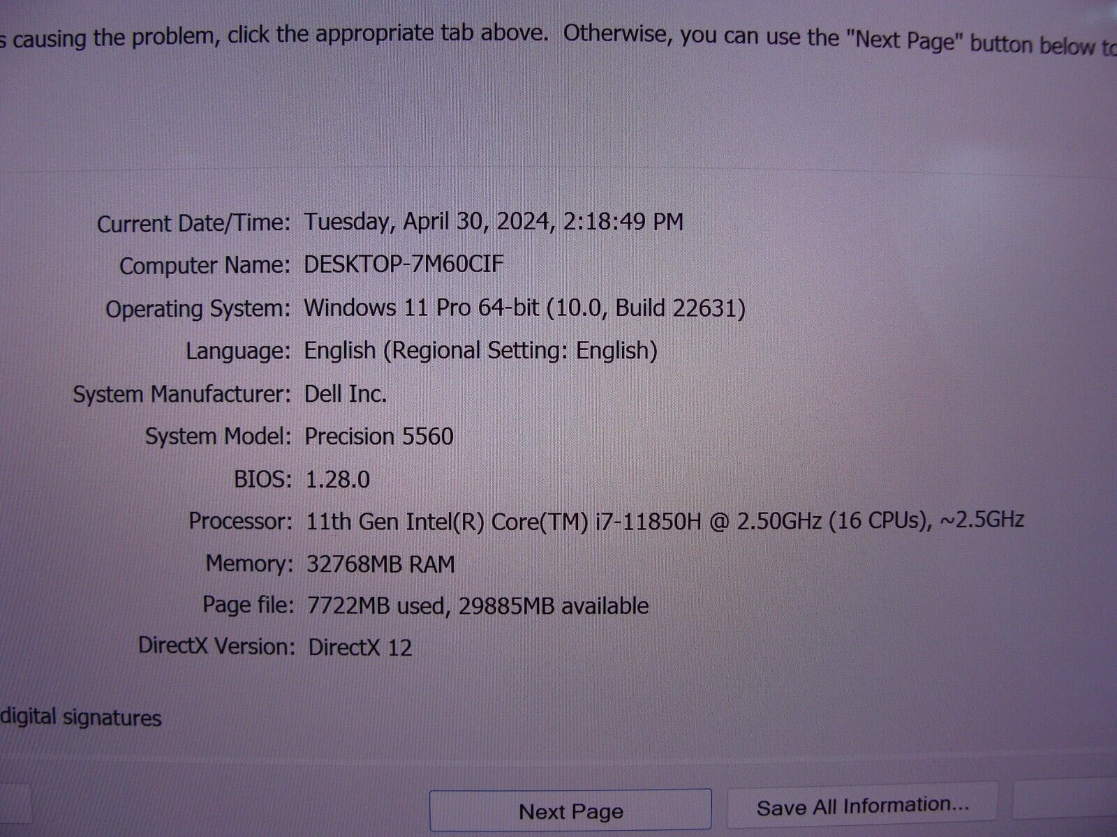 Dell Precision 5560 15.6