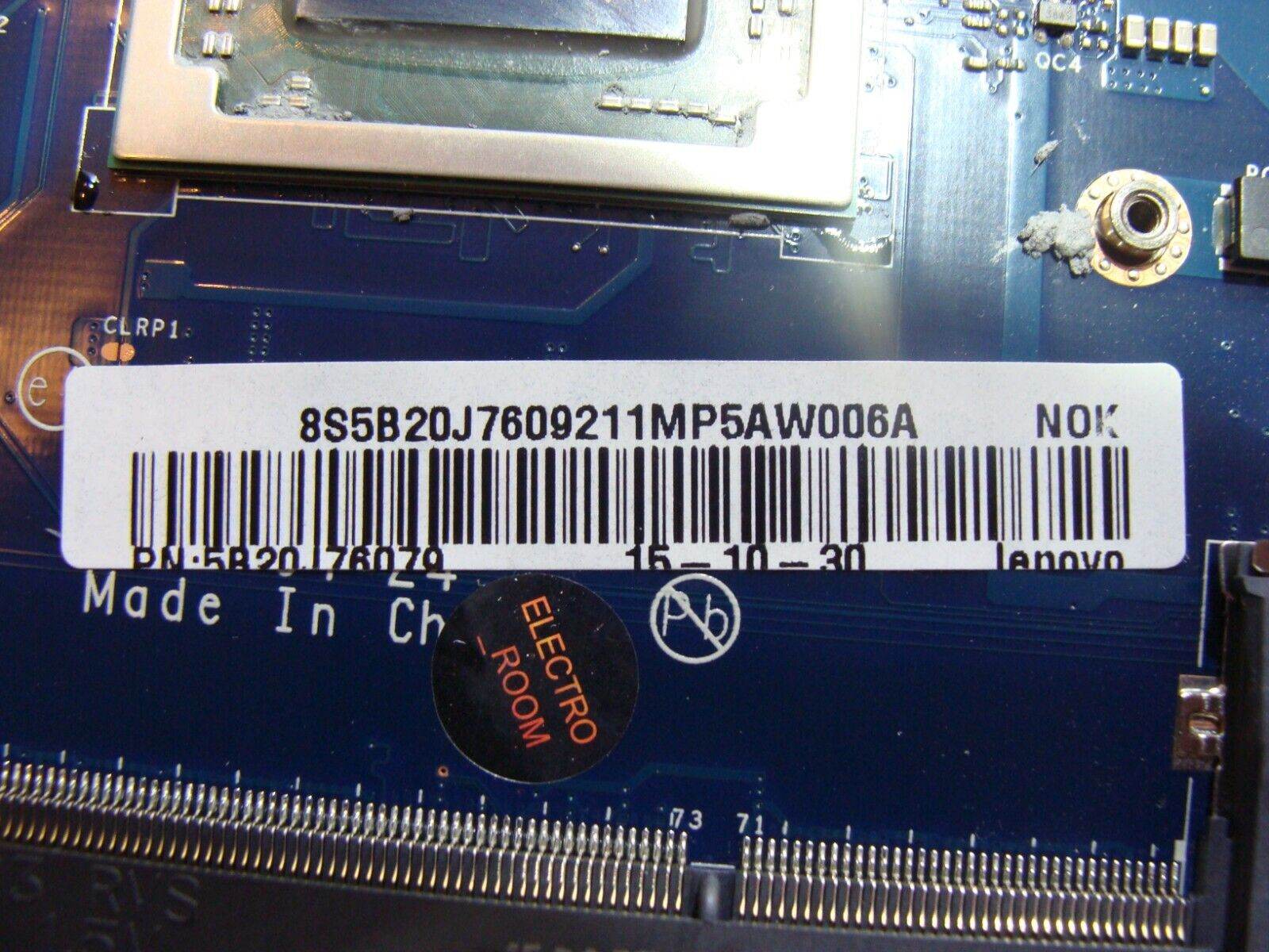 Lenovo IdeaPad 500-15ACZ 15.6 AMD A10-8700P 1.80GHz Motherboard 5B20J76092 AS IS - Tested Computer Laptop Parts