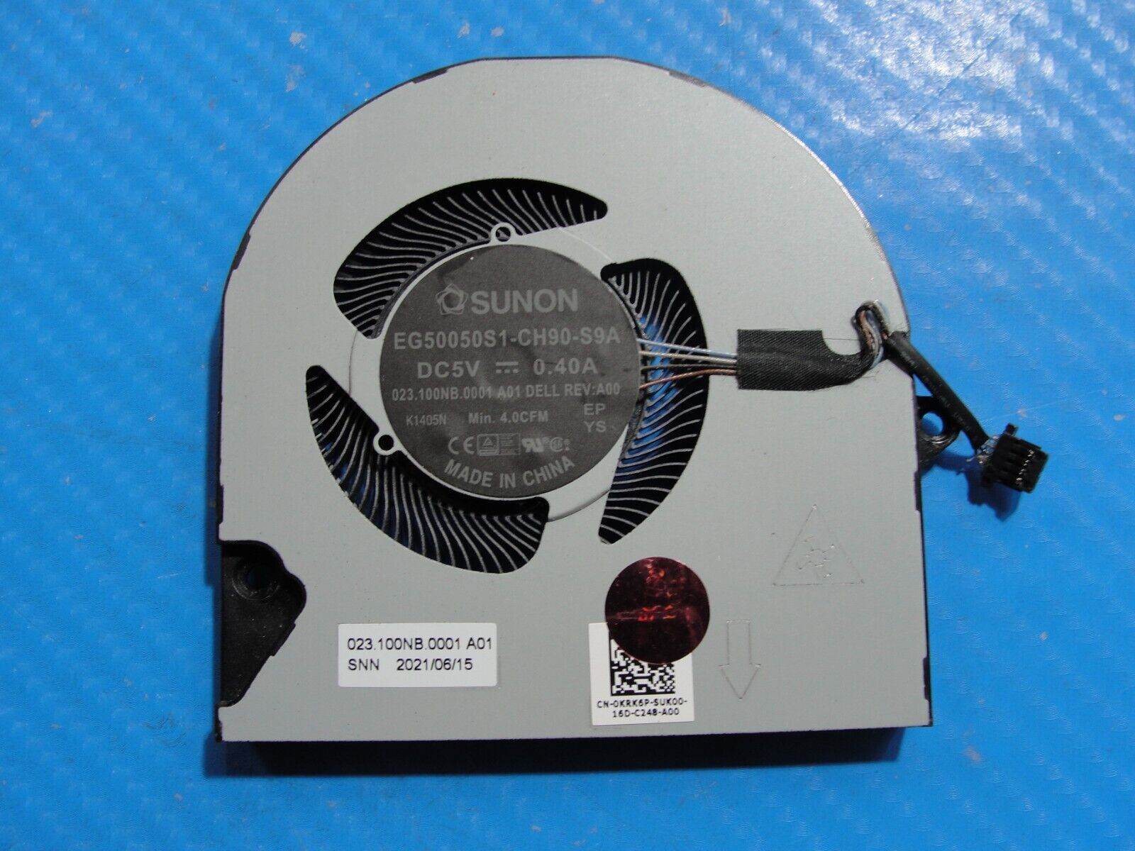 Dell Inspiron 14” 14 5410 2-in-1 OEM Laptop CPU Cooling Fan KRK6P 023.100NB.0001 - Tested Computer Laptop Parts Dell Inspiron 14” 14 5410 2-in-1 OEM Laptop CPU Cooling Fan KRK6P 023.100NB.0001 - Tested Computer Laptop Parts