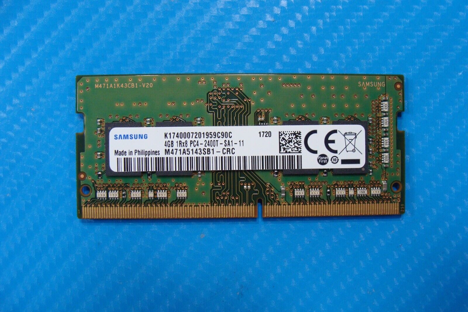Lenovo T470 Samsung 4GB 1Rx8 PC4-2400T Memory RAM SO-DIMM M471A5143SB1-CRC