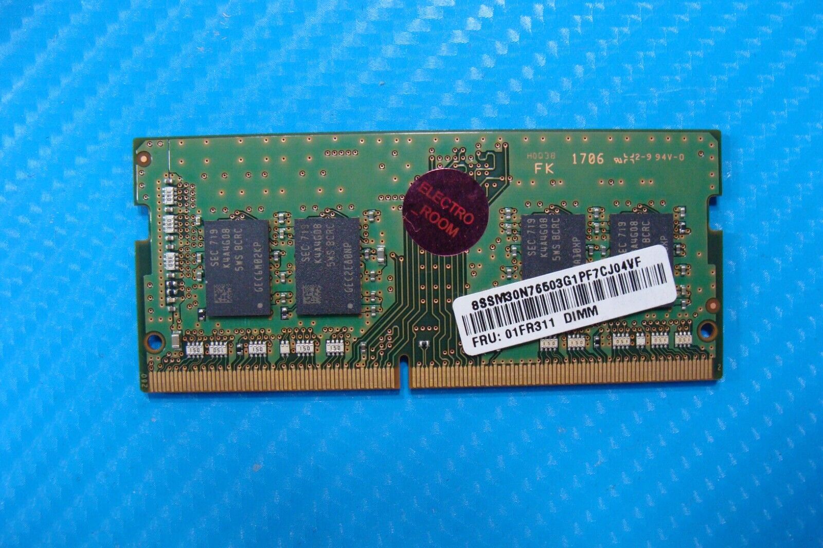Lenovo T470 Samsung 4GB 1Rx8 PC4-2400T Memory RAM SO-DIMM M471A5143SB1-CRC