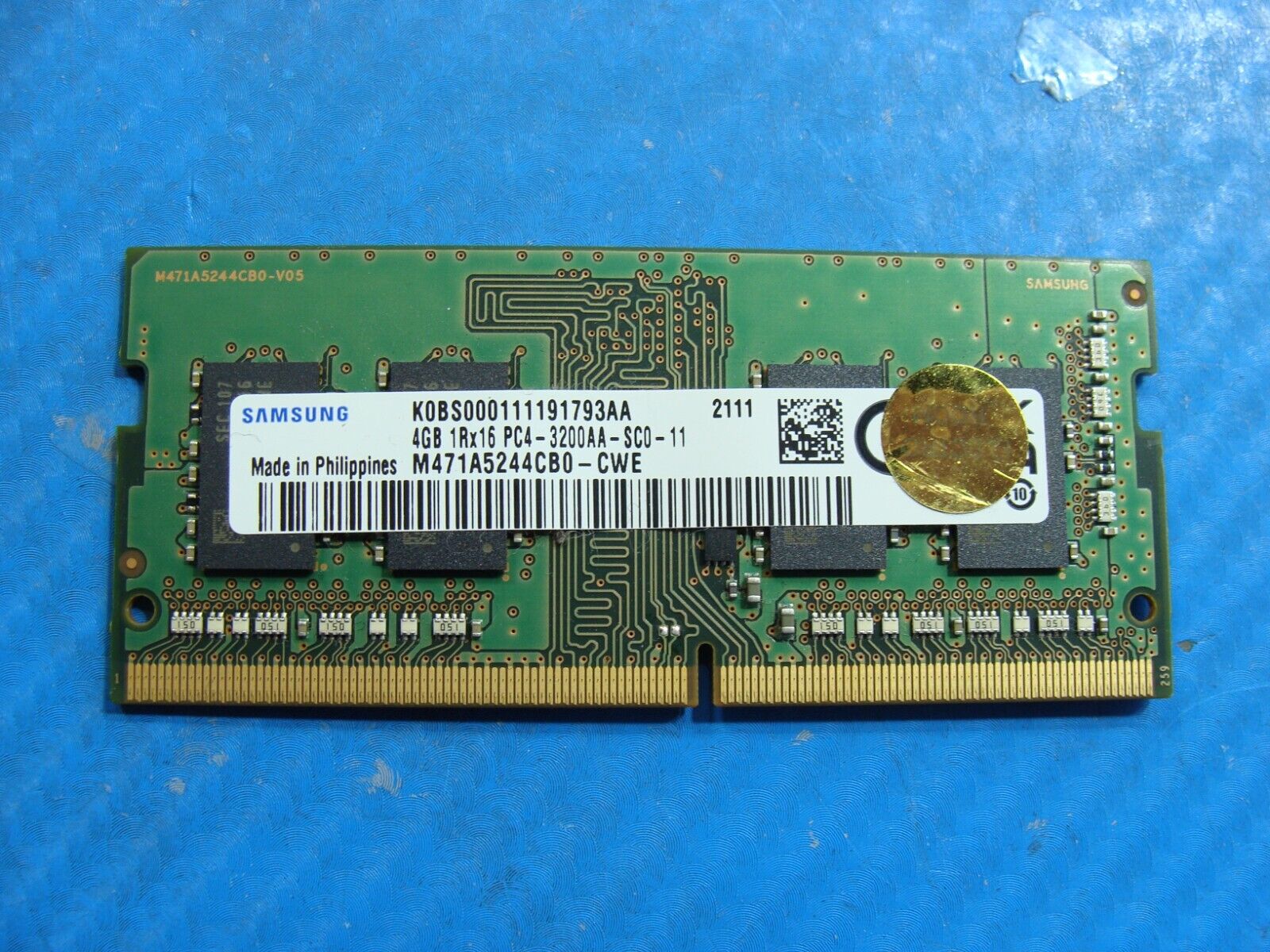 Asus F512J So-Dimm Samsung 4GB Memory RAM PC4-3200AA M471A5244CB0-CWE