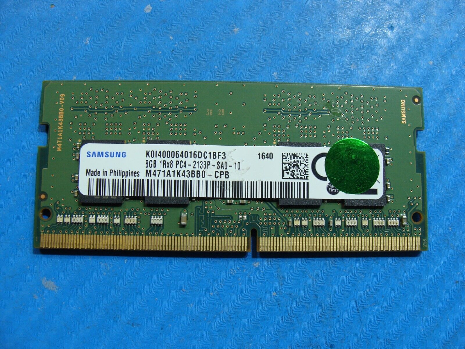 HP 15t-bc000 Samsung 8GB 1Rx8 PC4-2133P Memory RAM SO-DIMM M471A1K43BB0-CPB