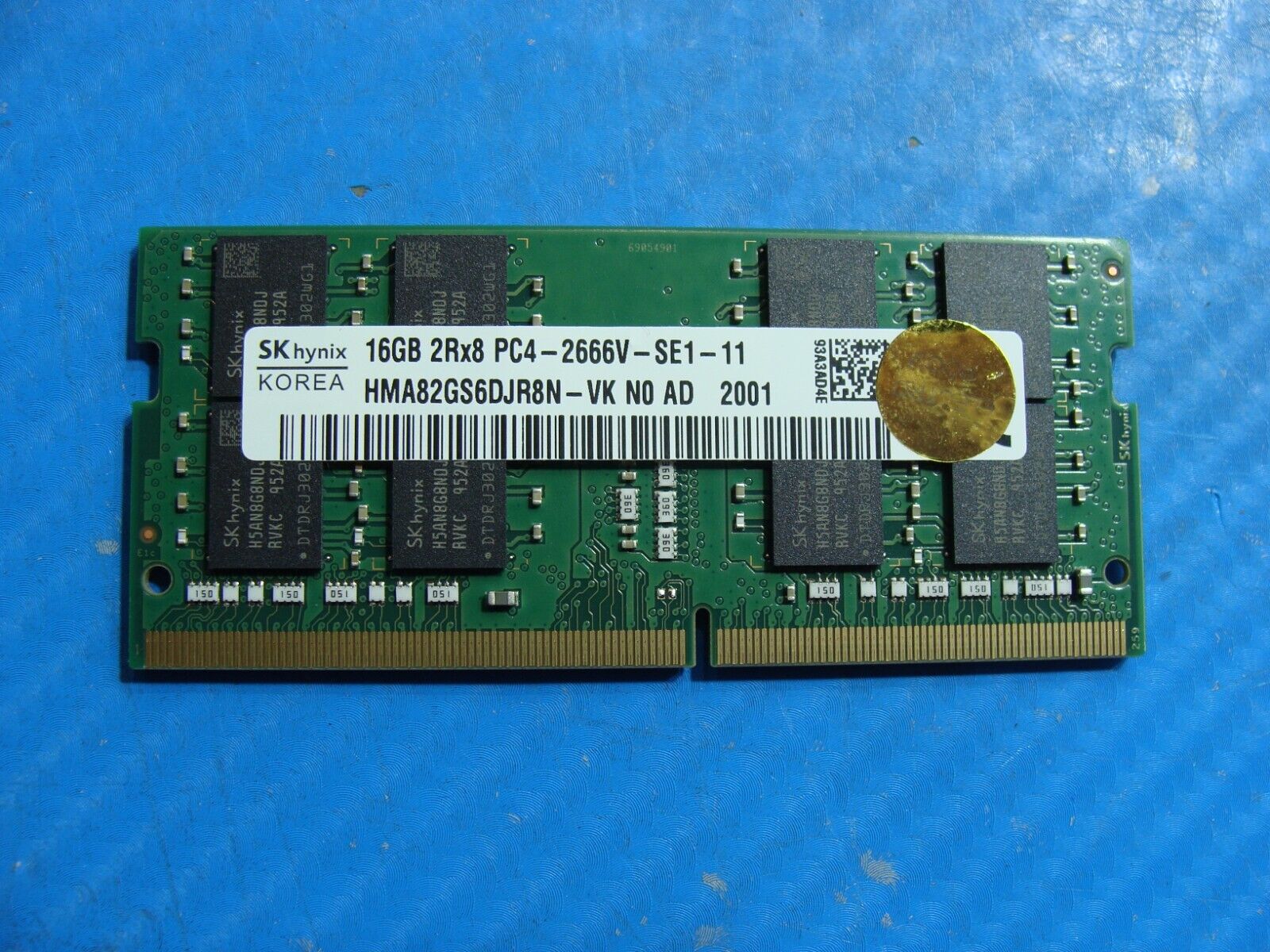 Dell 15 7590 So-Dimm SK Hynix 16GB 2Rx8 Memory RAM PC4-2666V HMA82GS6DJR8N-VK