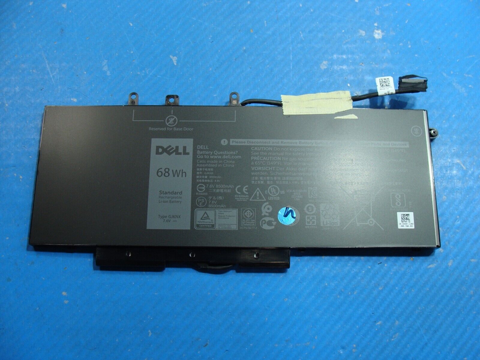 Dell Latitude 14” 5480 Genuine Laptop Battery 7.6V 68Wh 8500mAh DV9NT GJKNX