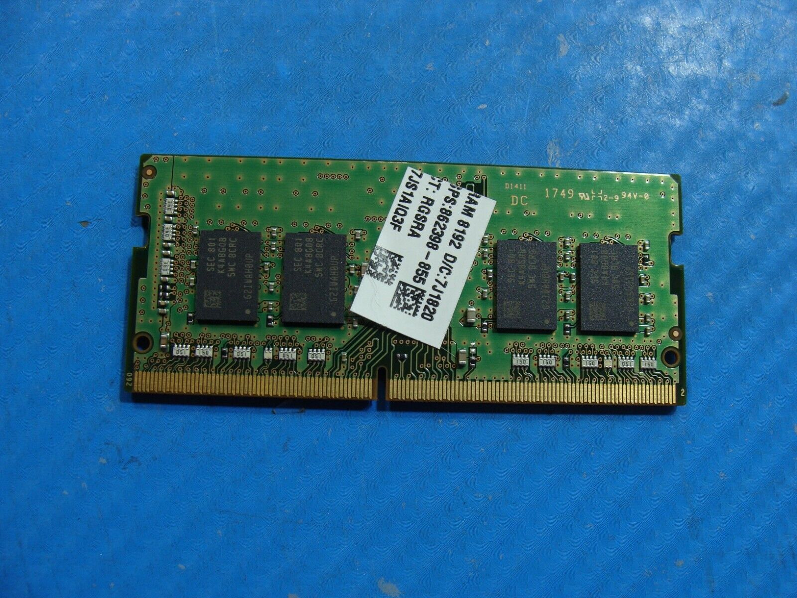 HP 15-bs113dx Samsung 8GB 1Rx8 PC4-2400T Memory RAM SO-DIMM M471A1K43CB1-CRC