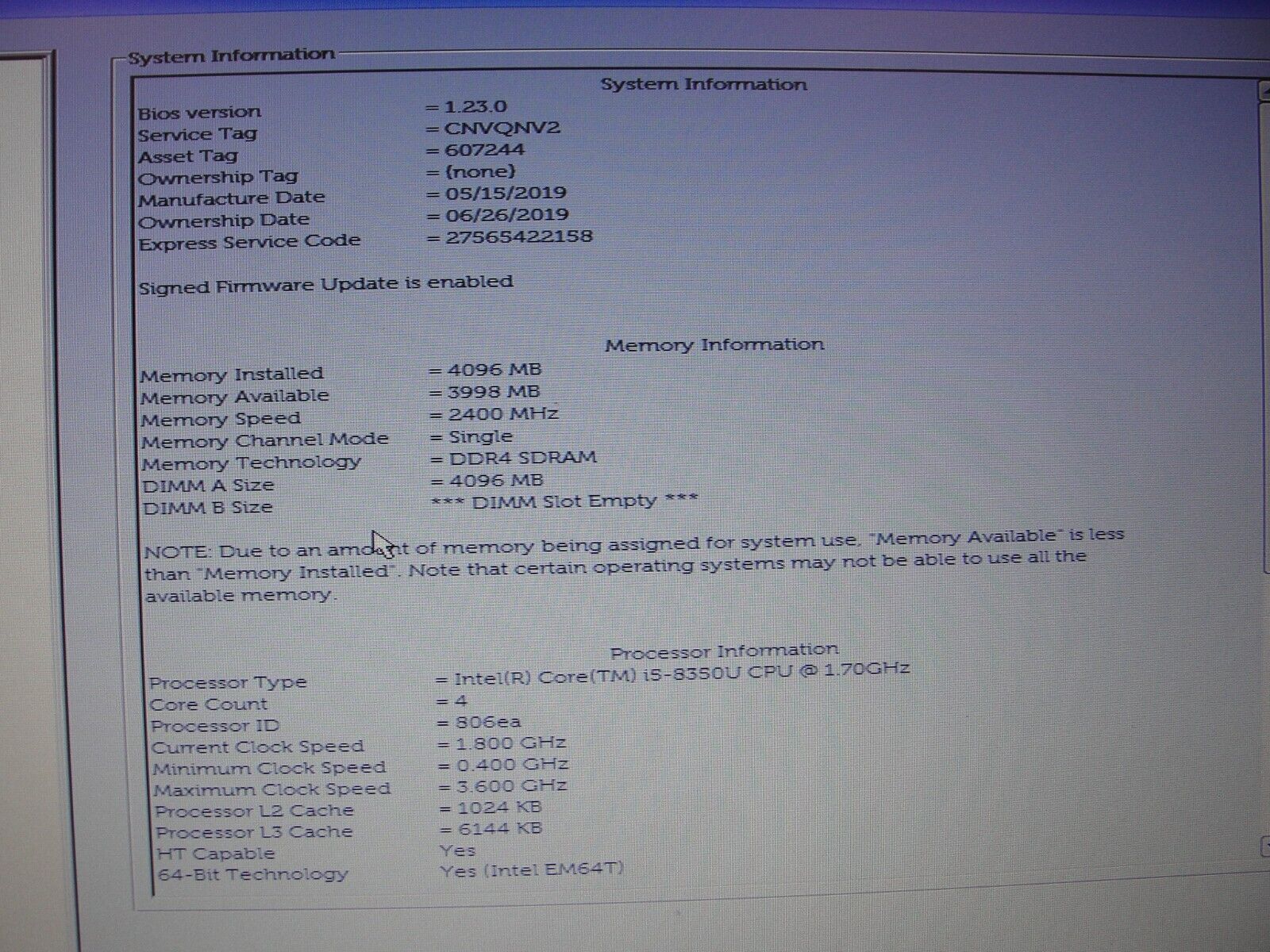 Lot 5 Dell Latitude 5490 i5-8th /5490 i5-8th /5400 i5-8th with PWR Adp NO SSD #9