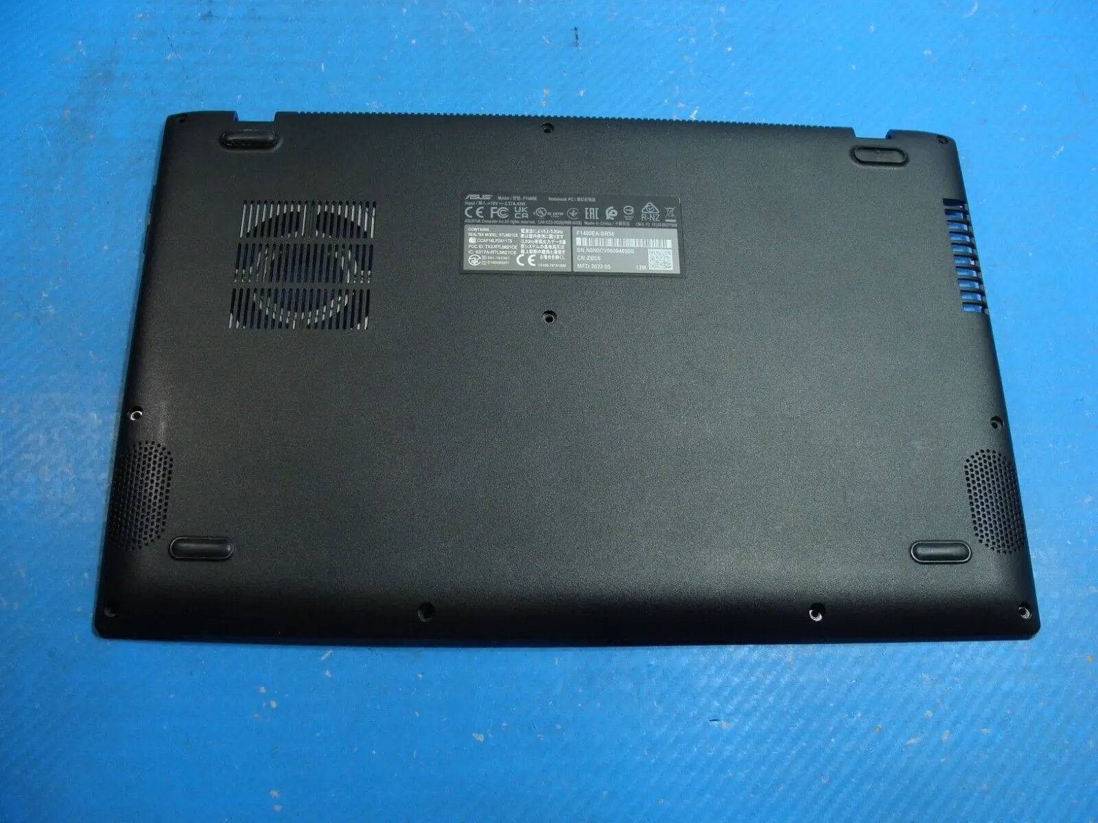 Asus VivoBook 14” F1400EA-SB34 OEM Laptop Bottom Base Case Cover 13N1-CKA0801