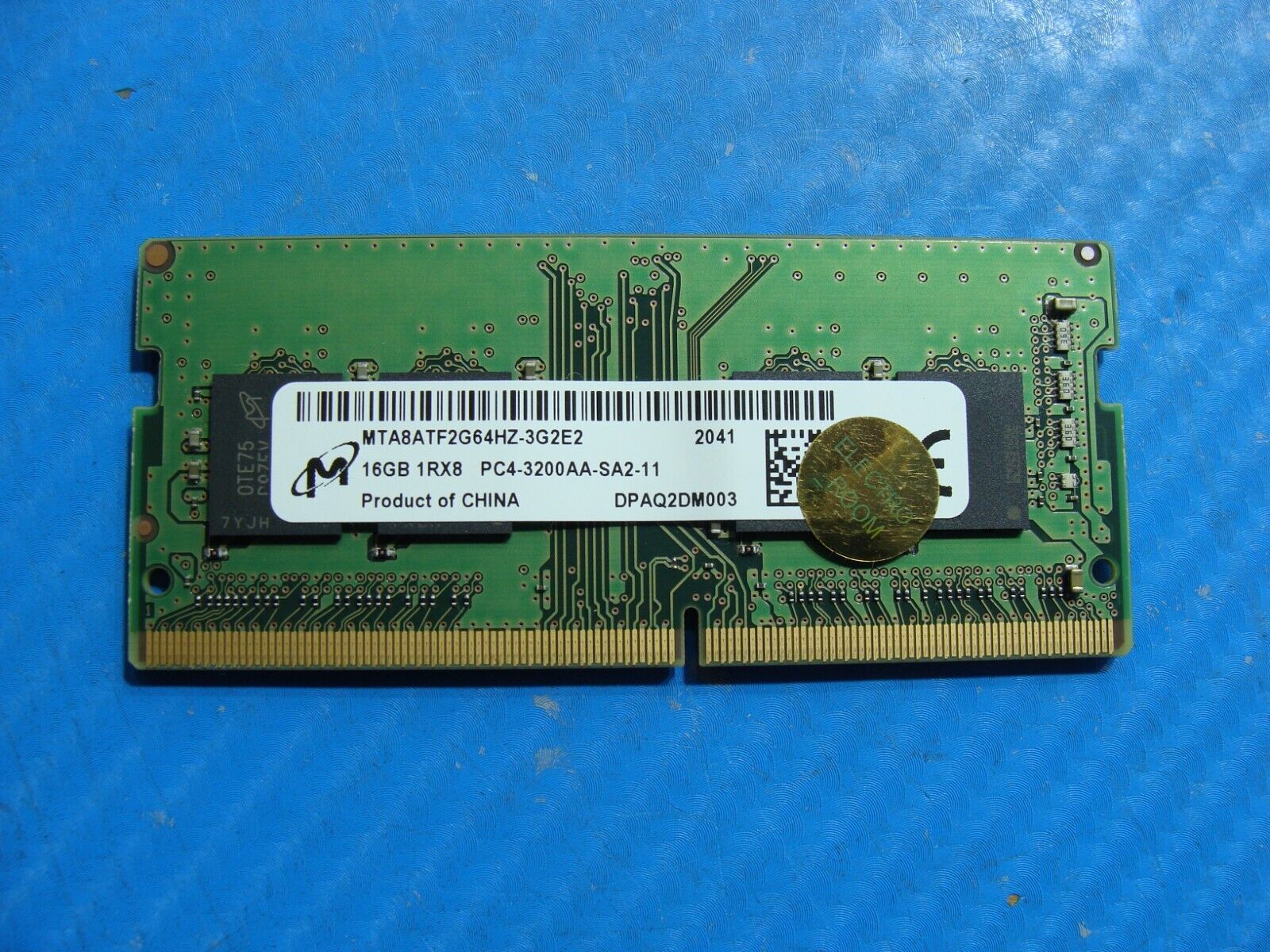 Dell 5420 Micron 16GB PC4-3200AA Memory RAM SO-DIMM MTA8ATF2G64HZ-3G2E2