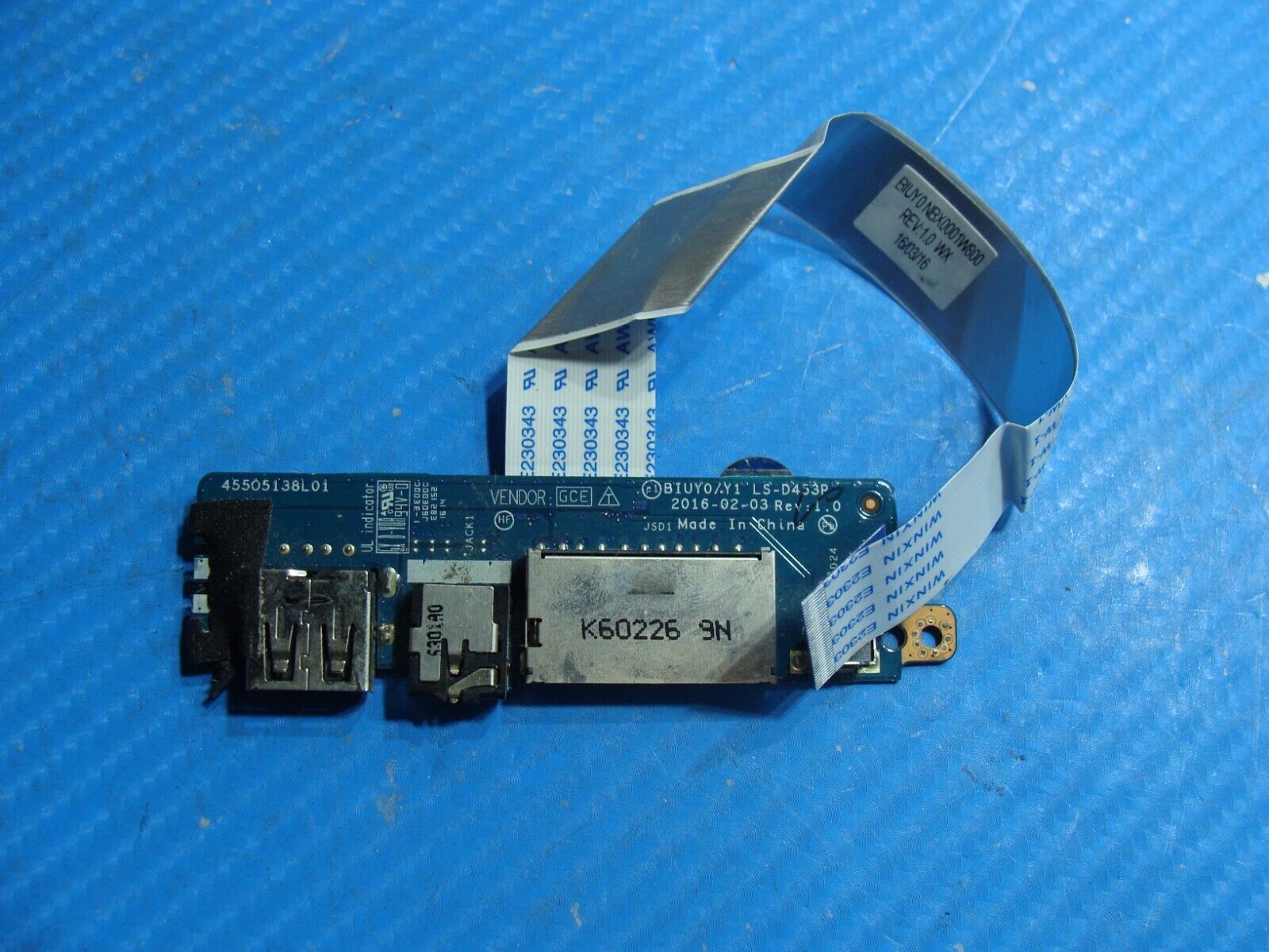Flex 14” 4-1470 USB Card Reader Board w/Cable LS-D453P