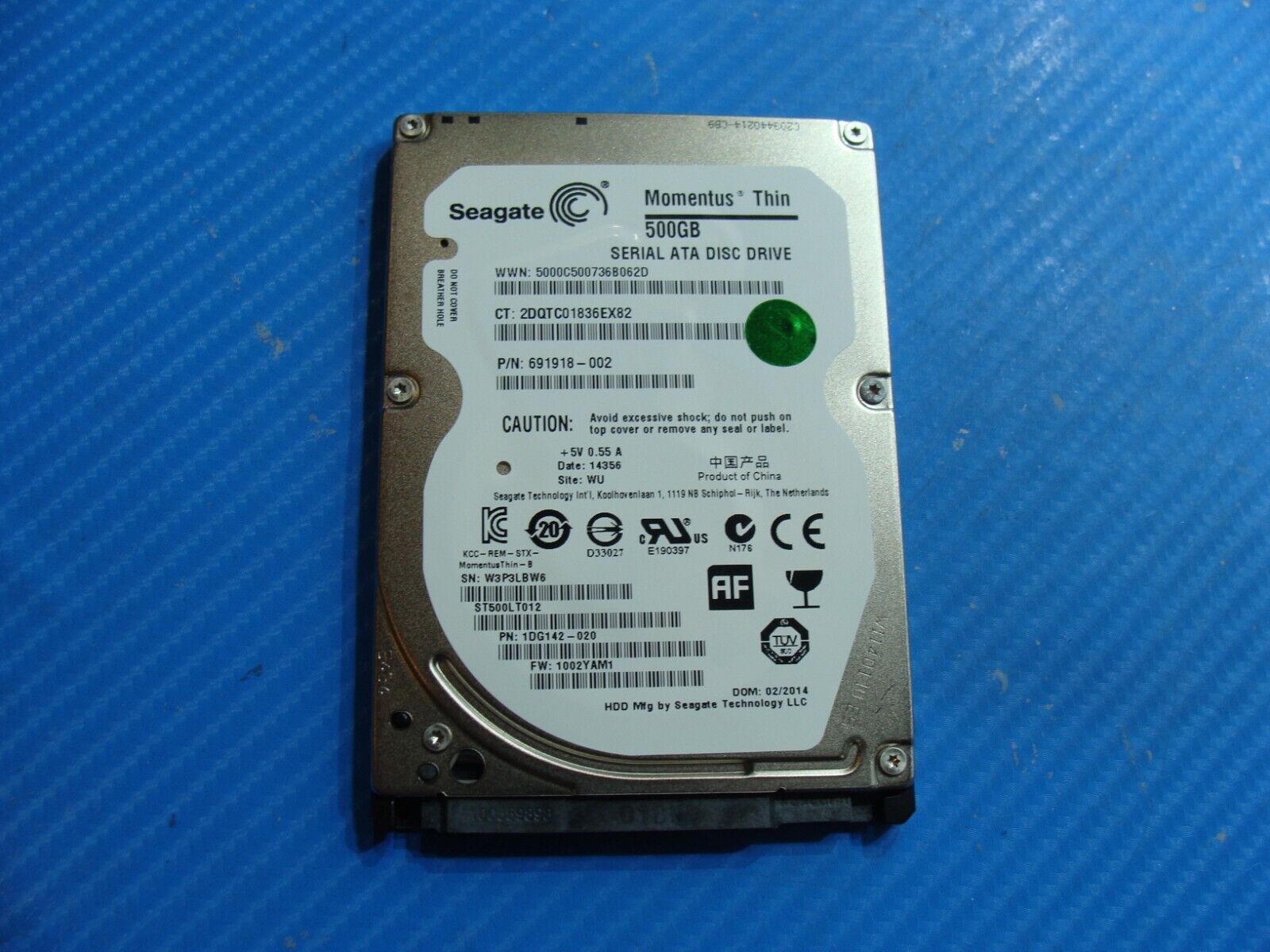 HP 15-g019wm Seagate 500GB 2.5" HDD Drive