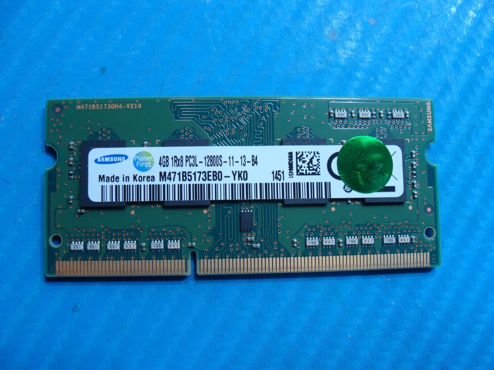 Lenovo T440P Samsung 4GB 1Rx8 PC3L-12800S Memory RAM SO-DIMM  M471B5173EB0-YK0