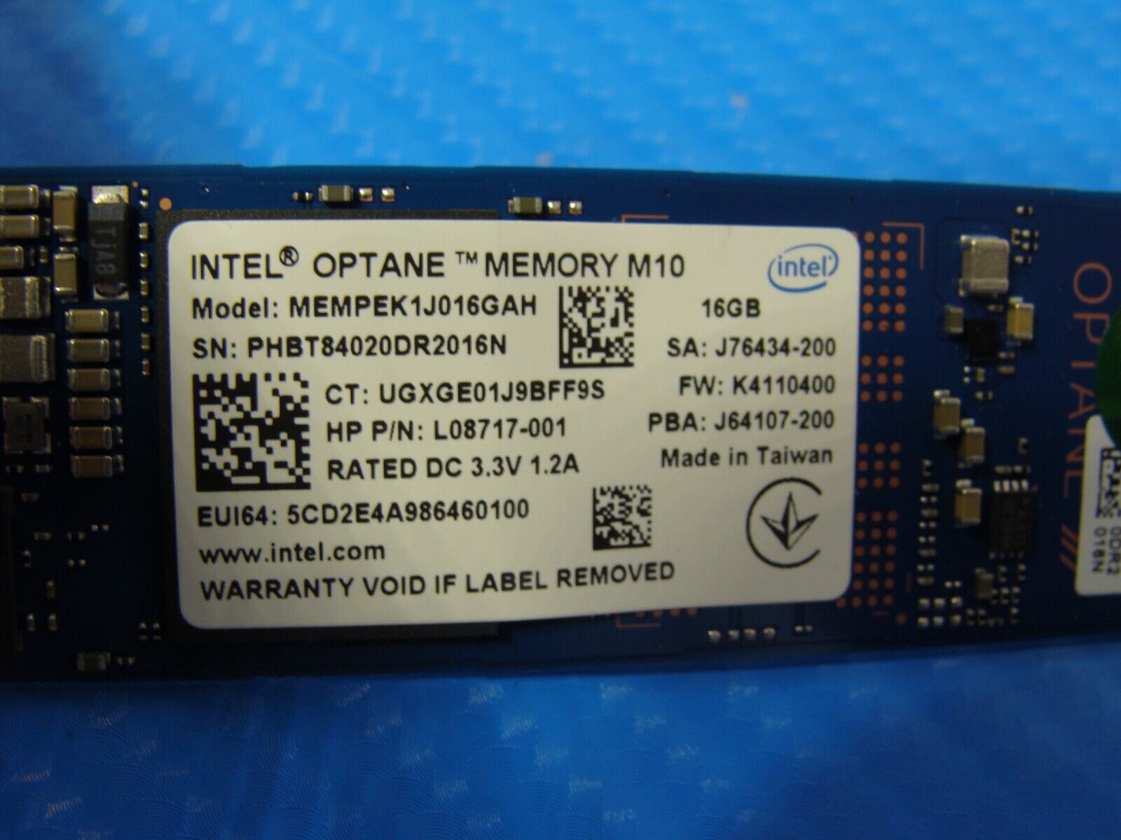 HP 15-ba0033wn Intel 16GB SATA M.2 SSD Solid State Drive MEMPEK1J016GAH