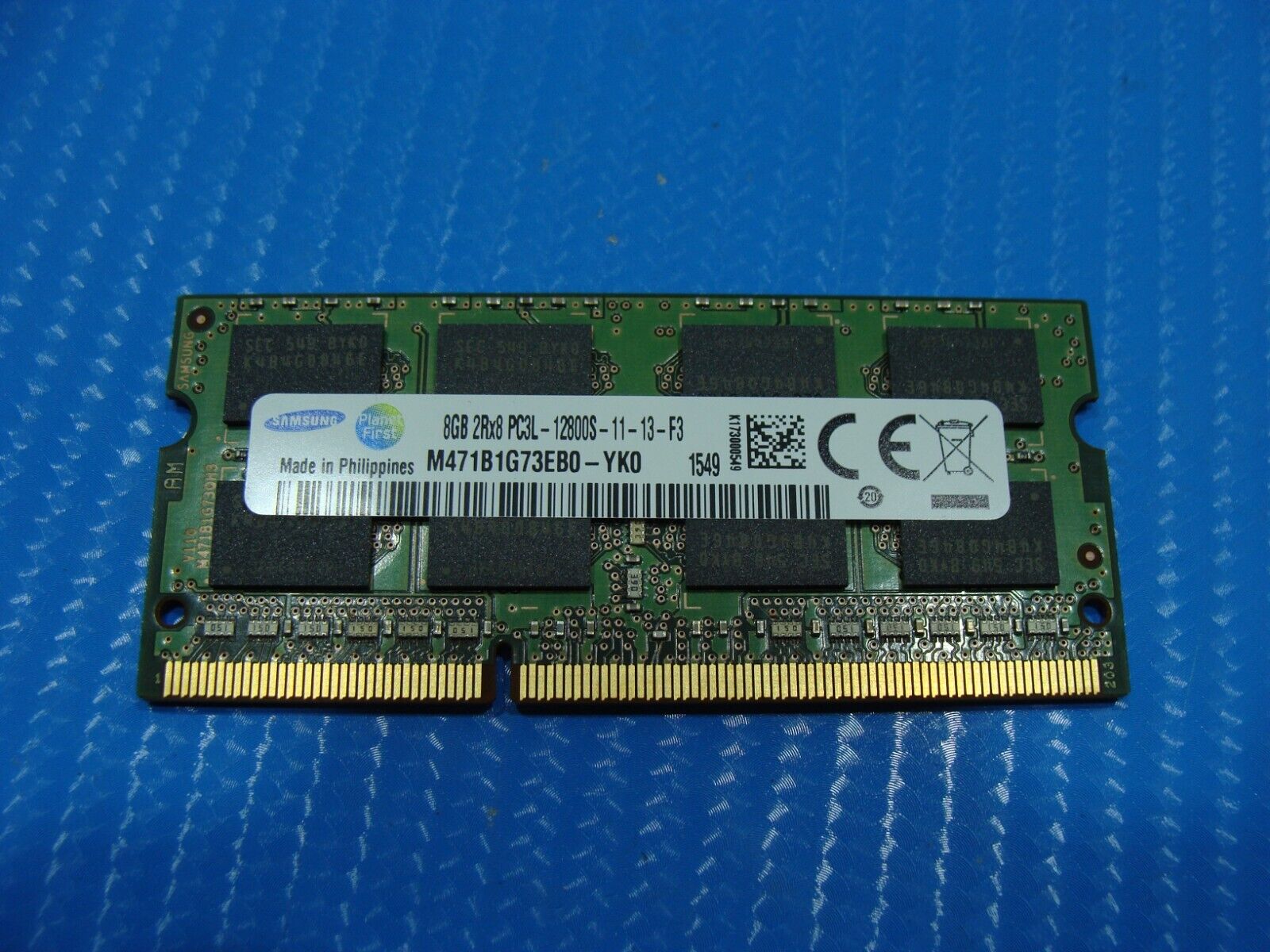HP 15t-ae100 Samsung 8GB 2Rx8 PC3L-12800S Memory RAM M471B1G73EB0-YK0