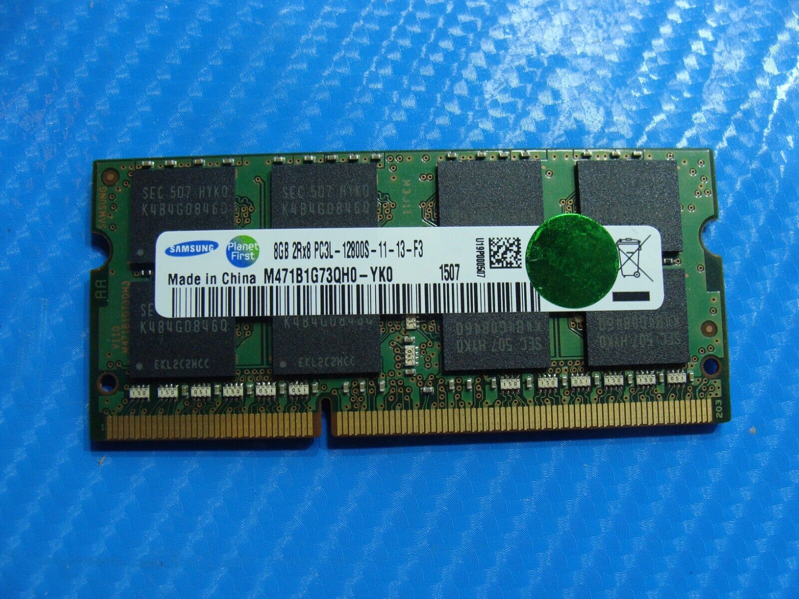 7353 Samsung 8GB 2Rx8 PC3L-12800S Memory RAM SO-DIMM M471B1G73QH0-YK0