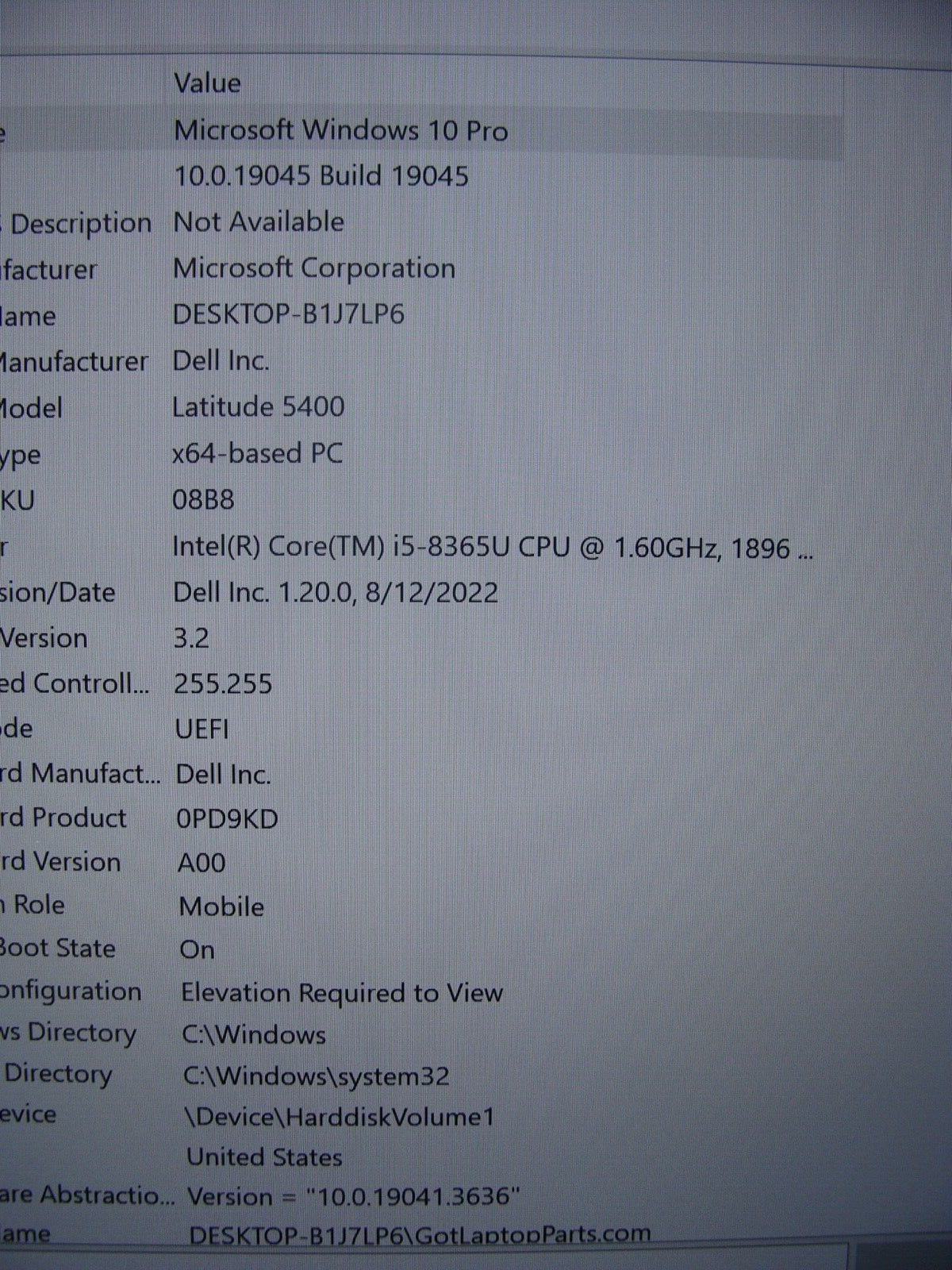 GR8 Working Dell Latitude 5400 Intel i5-8 Gen vPro 4.10GHz 24GB RAM 256GB SSD