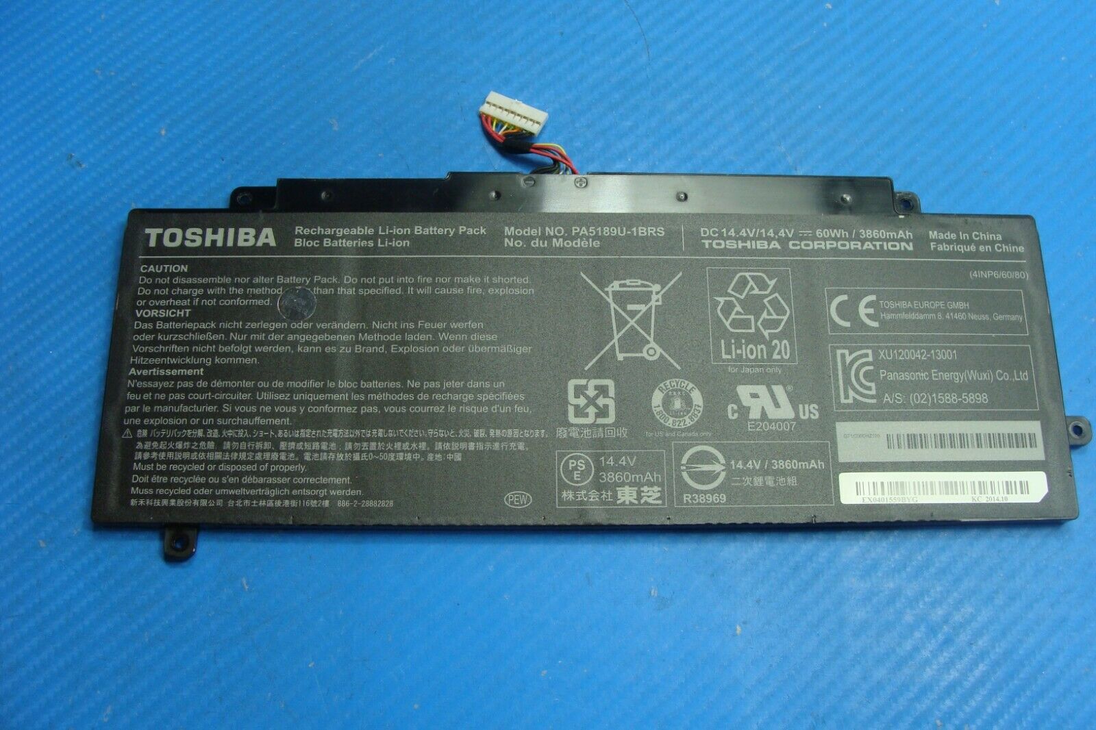 Toshiba Satellite Radius P55W-B5220 15.6 Battery 14.4V 60Wh 3860mAh pa5189u-1brs 