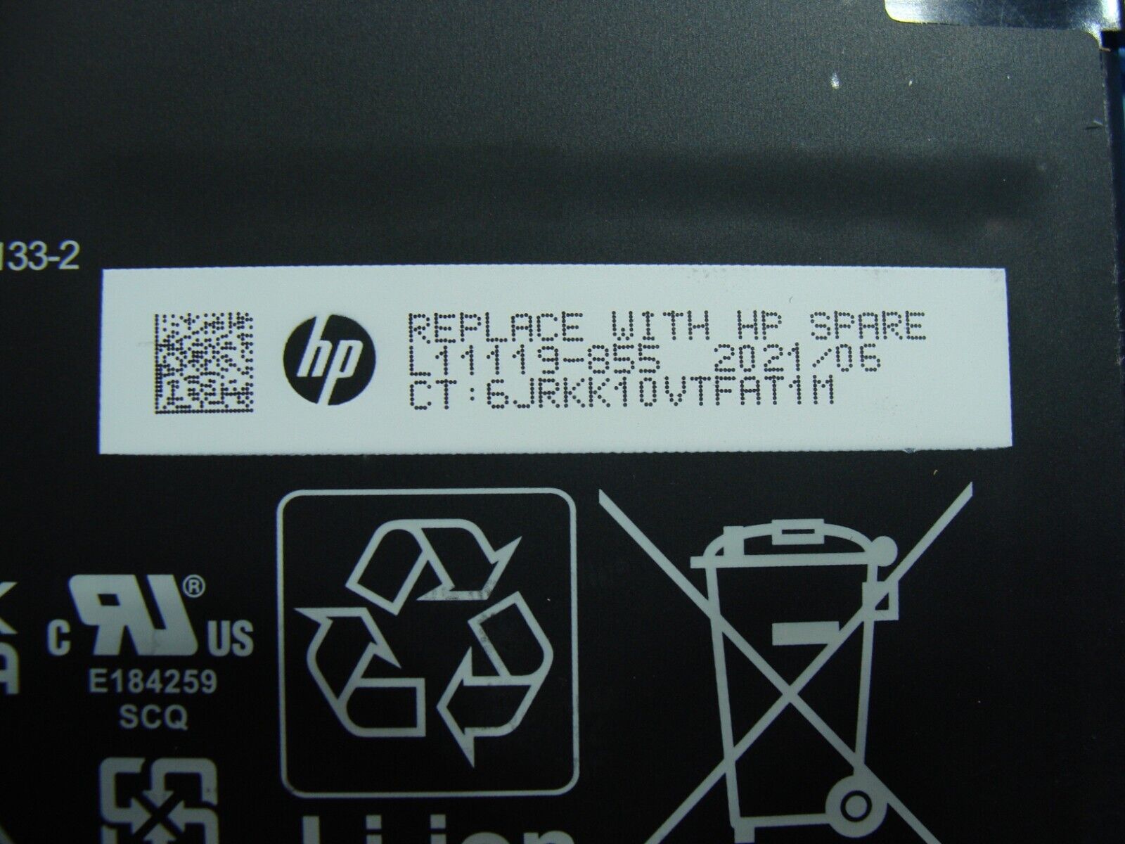 HP 15.6 15-dy2035tg OEM Laptop Battery 11.34V 41.04Wh 3440mAh HT03XL L11119-855