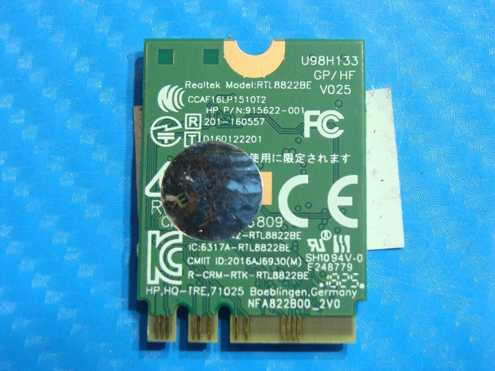 HP Pavilion x360 15.6 15-cr0037wm OEM Wireless WiFi Card RTL8822BE 924813-855 - Laptop Parts - Buy Authentic Computer Parts - Top Seller Ebay