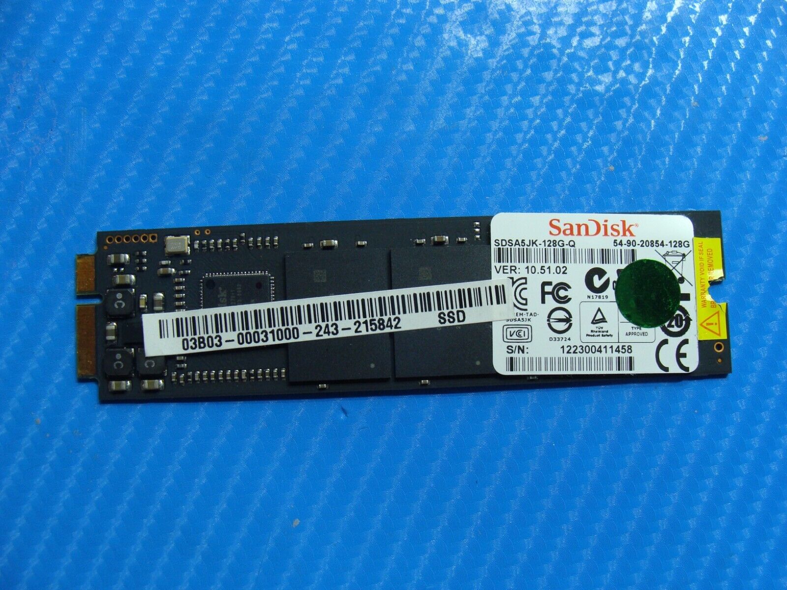 Asus ZenBook UX31A 128GB mSATA SSD SDSA5JK-128G-Q