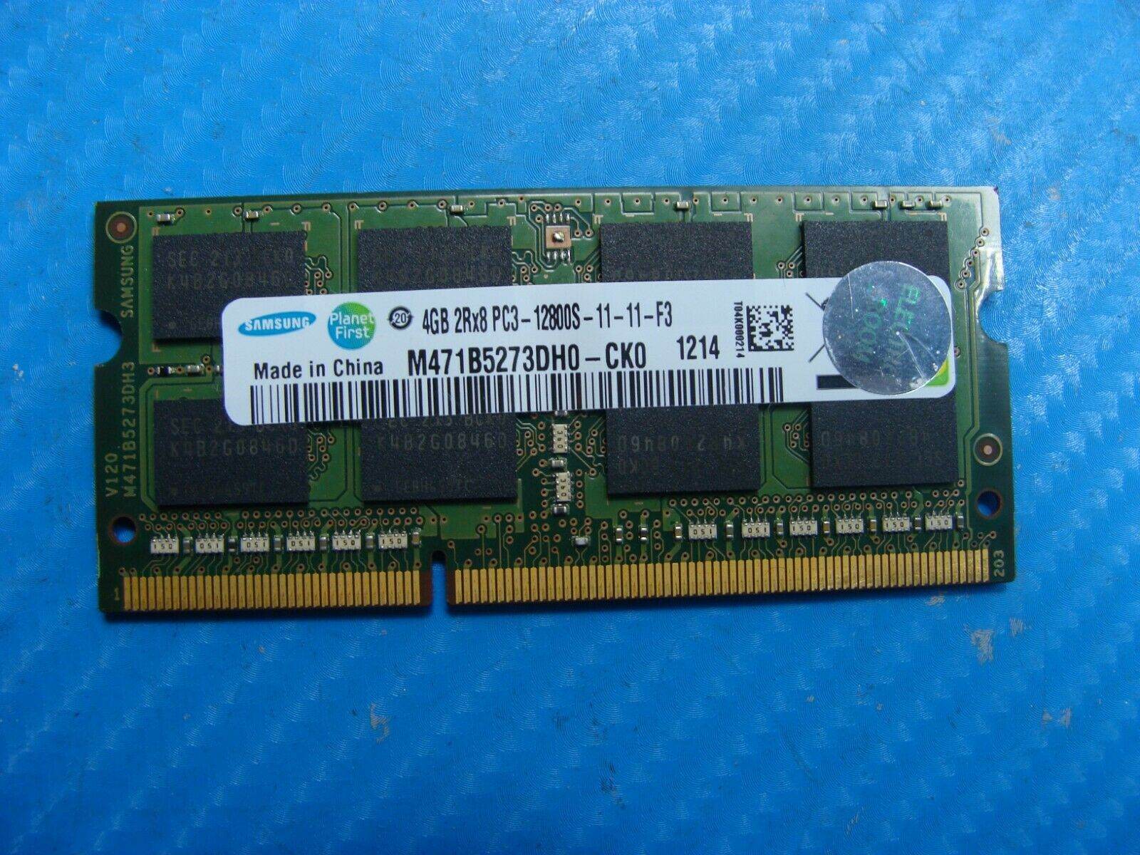 Sager Clevo NP9150 Samsung 4GB Memory RAM SO-DIMM PC3-12800S M471B5273DH0-CK0 - Tested Computer Laptop Parts Sager Clevo NP9150 Samsung 4GB Memory RAM SO-DIMM PC3-12800S M471B5273DH0-CK0 - Tested Computer Laptop Parts