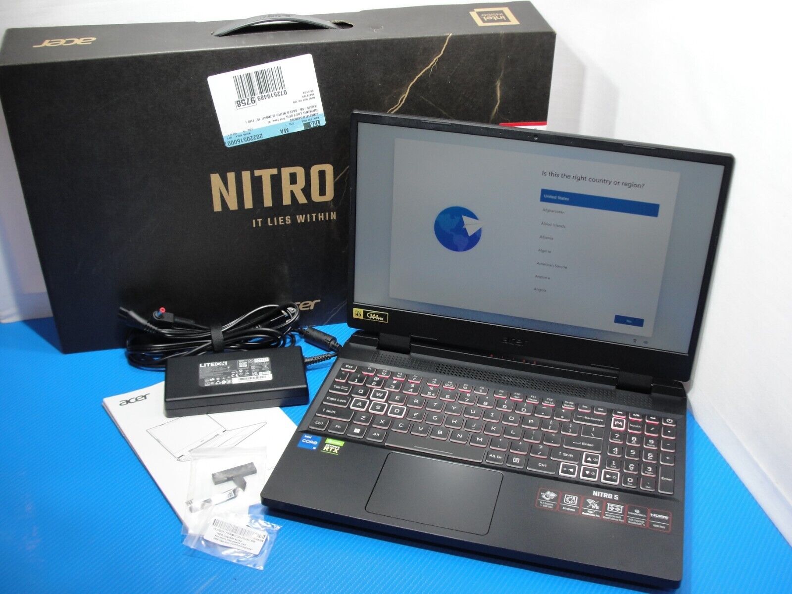 Acer Nitro 5 AN515-58 i5-12500H 15.6" 144Hz IPS 3050Ti 16GB 3.1GHz 512GB