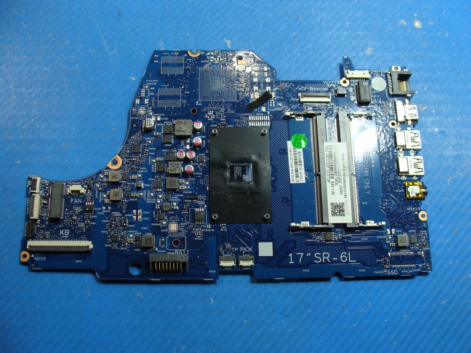 HP 17z-ca000 17.3 AMD A9-9425 3.1GHz Motherboard 6050A2985501 L22720-601