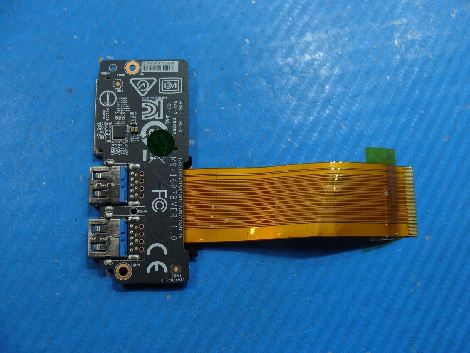 MSI GL63 9SEK 15.6 Genuine Laptop USB Card Reader Board w/Cable MS-16P7B