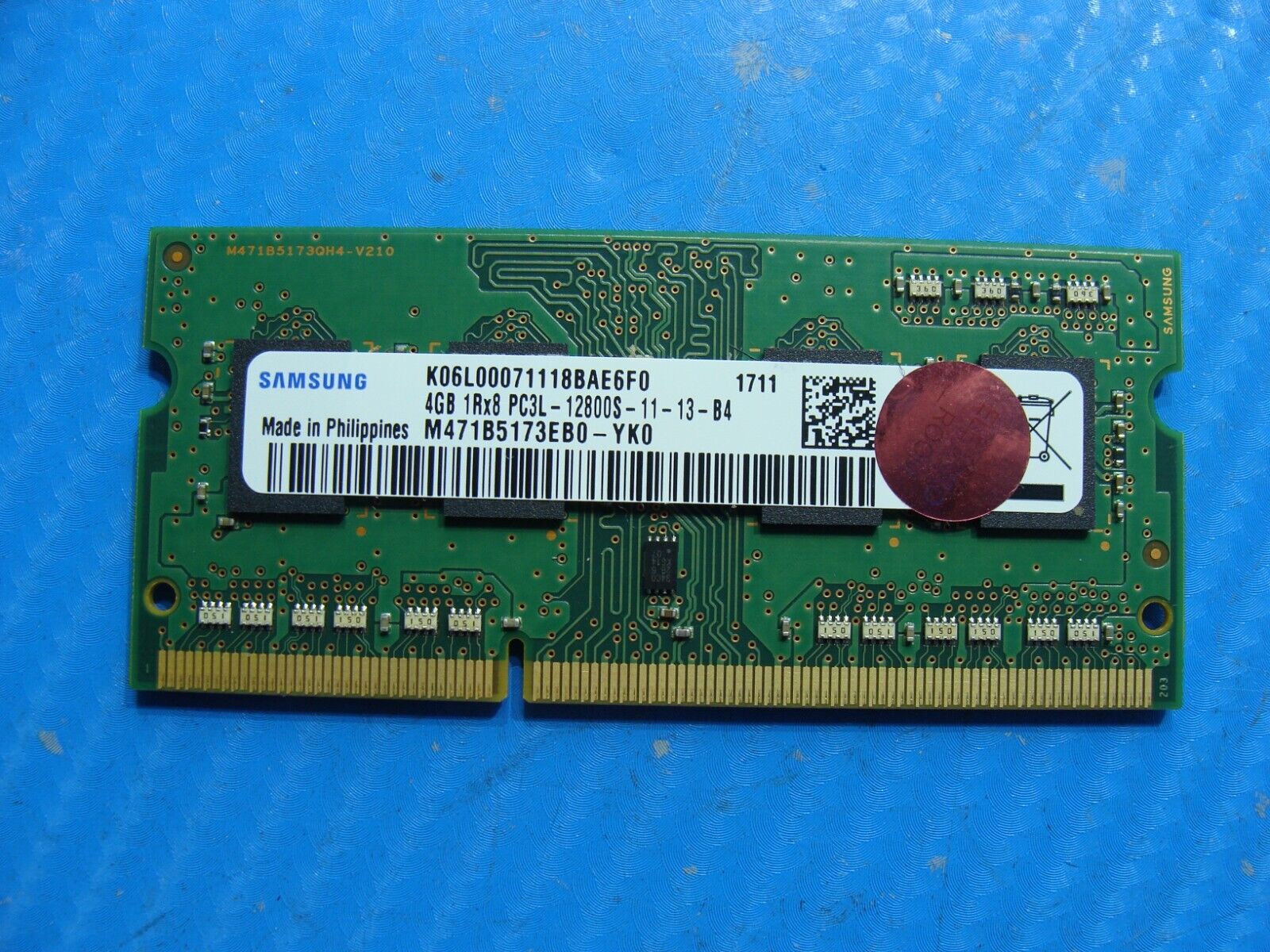 HP 14 Pro G3 Samsung 4GB 1Rx8 PC3L-12800S Memory RAM SO-DIMM  M471B5173EB0-YK0