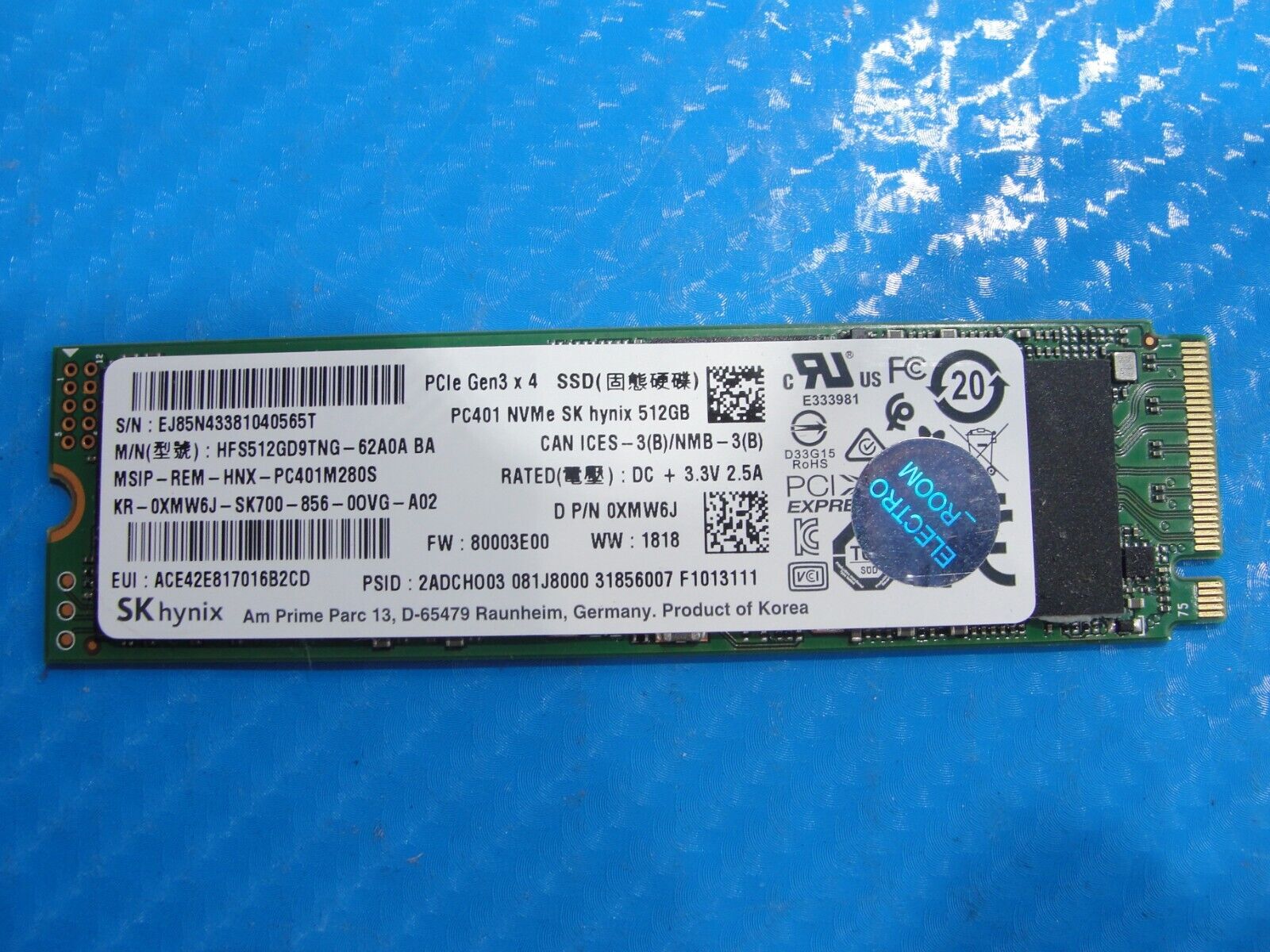 SK hynix PCIe NVMe M.2 SSD256GB - タブレット