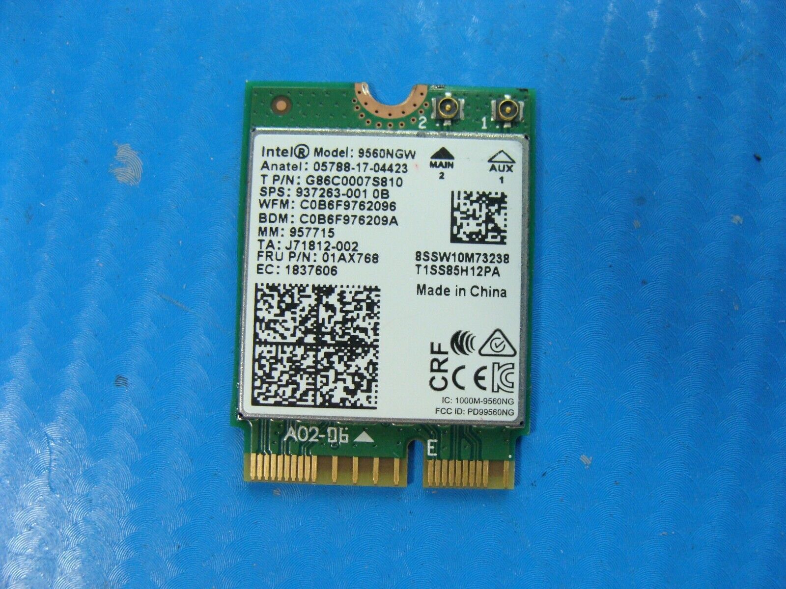 Asus ROG Strix Hero II 15.6 GL504GM-DS74 OEM Wireless WiFi Card 9560NGW 01AX768
