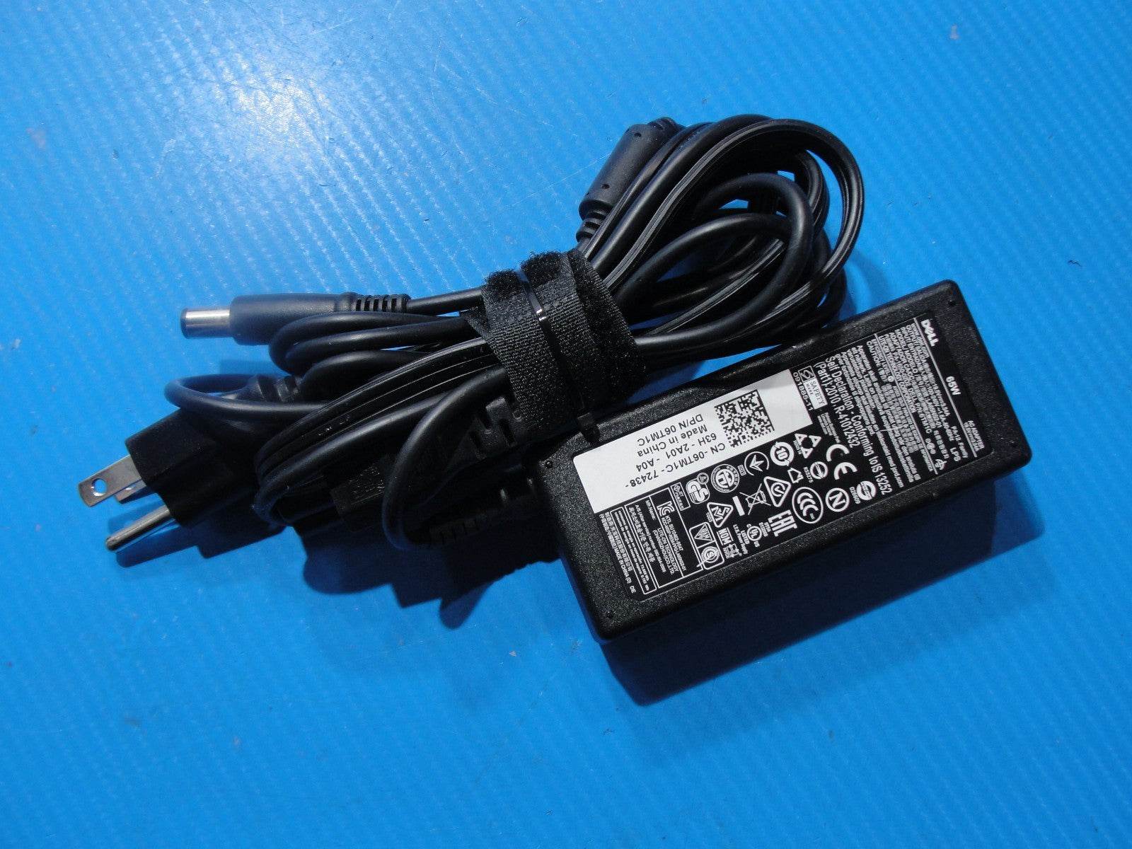 Genuine Dell 65W AC Adapter Charger – 19.5V 3.34A – 7.4mm x 5.0mm Black Tip - Tested Computer Laptop Parts