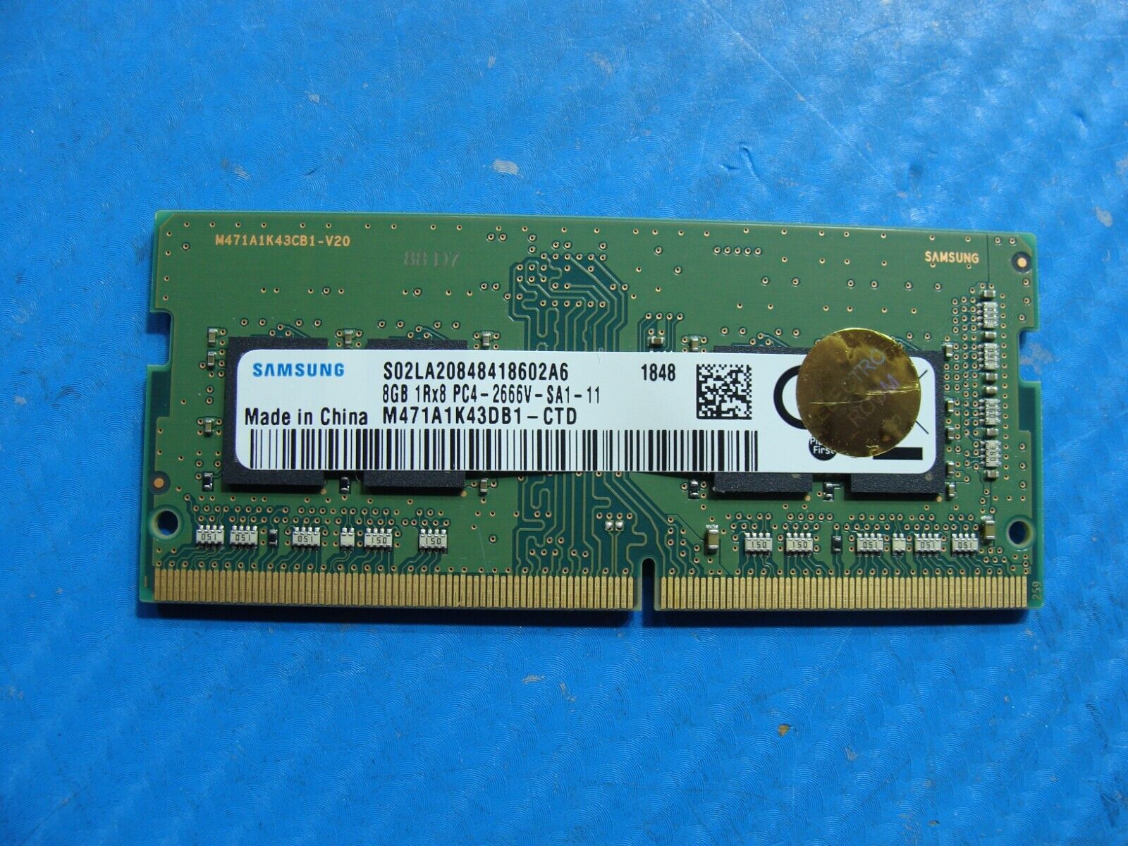 HP 15m-cp0011dx Samsung 8GB 1Rx8 PC4-2666V Memory RAM SO-DIMM M471A1K43DB1-CTD