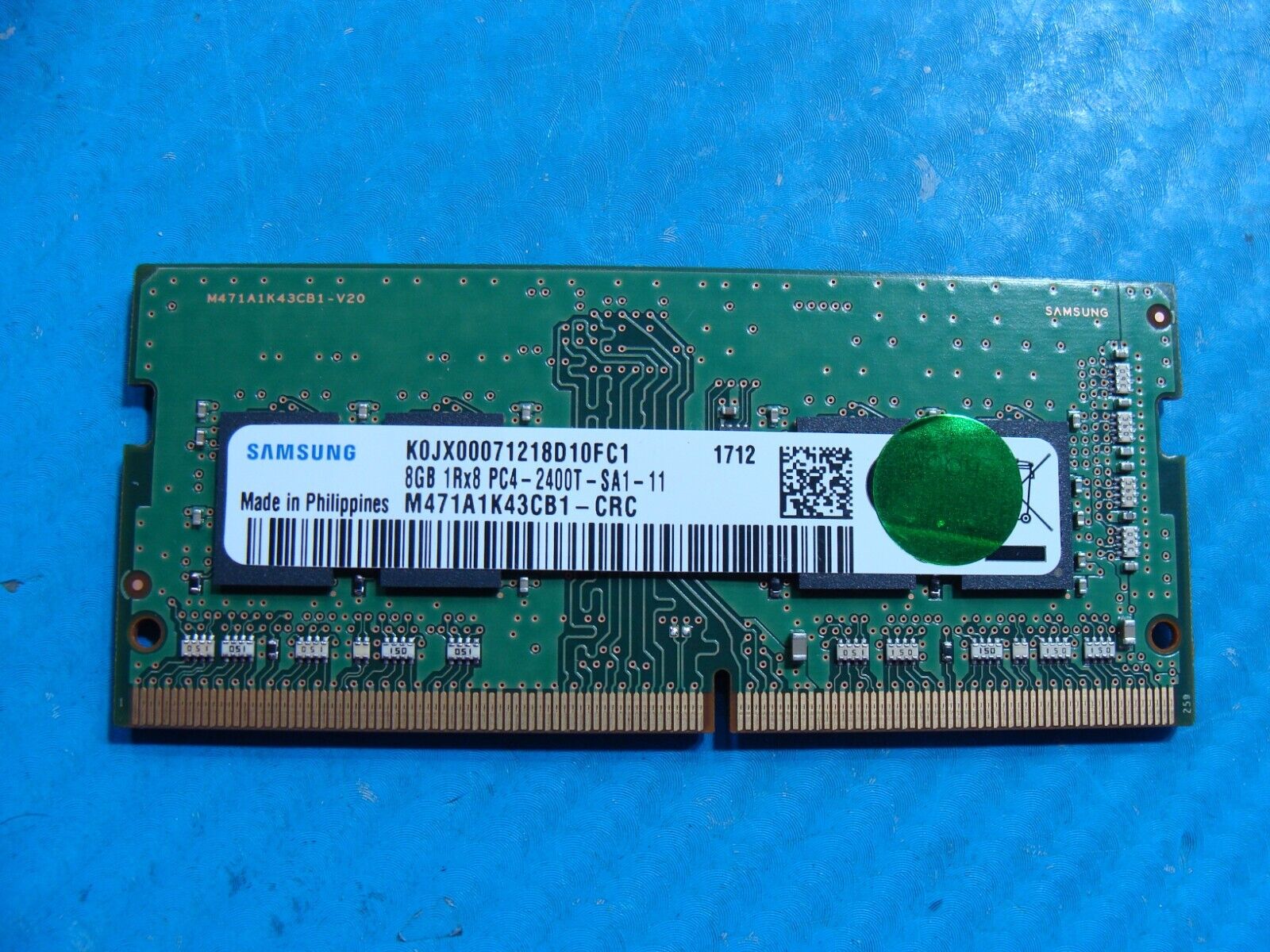 Lenovo 5-1570 Samsung 8GB 1Rx8 PC4-2400T Memory RAM SO-DIMM M471A1K43CB1-CRC