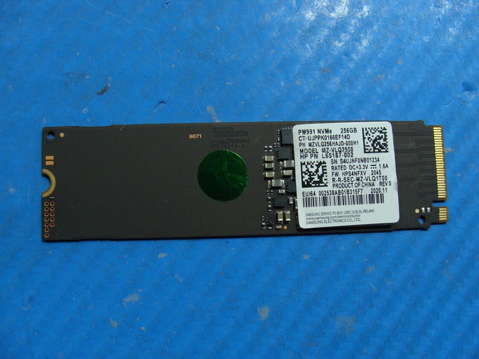 HP 840 G7 Samsung M.2 NVMe 256GB SSD Solid State Drive MZVLQ256HAJD-000H1