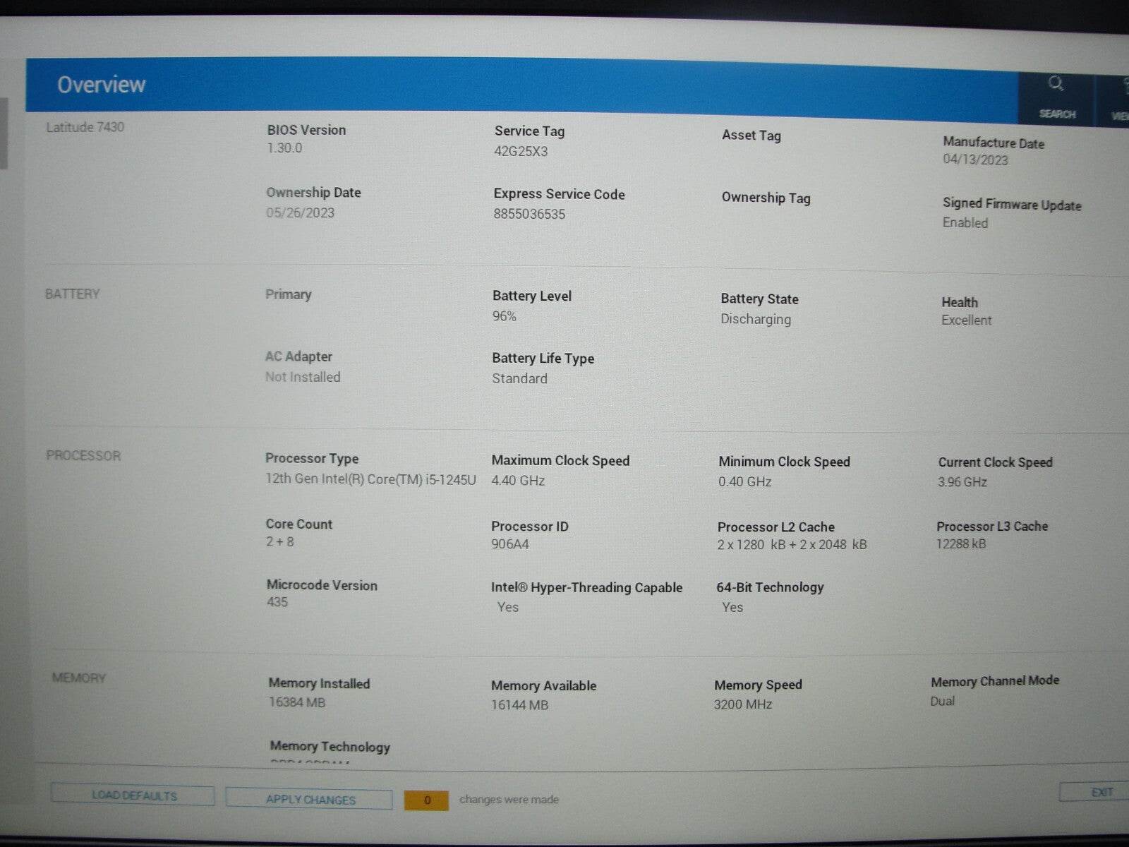 Warranty Dell Latitude 7430 14”FHD Intel Core i5-1245U 1.6GHz 16GB 512GB SSD - Tested Computer Laptop Parts