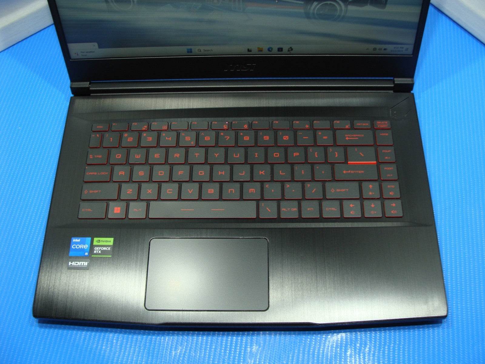 MSI Thin GF63 15.6'' FHD 144hz i5-12450H 2.0GHz 8GB 1TB SSD RTX 2050 Battery 99% - Tested Computer Laptop Parts