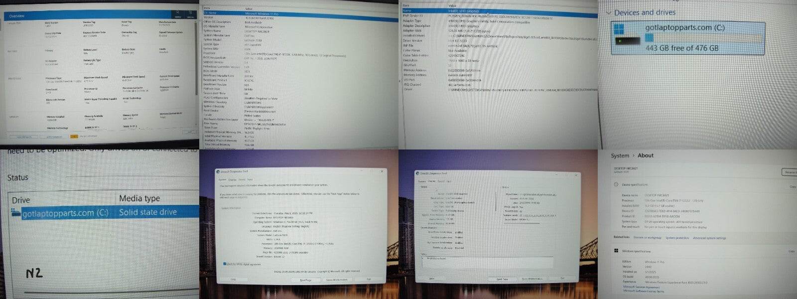 Dell Latitude 5530 15.6”FHD Intel Core i7-1255U 1.7GHz 16GB 512GB SSD - Tested Computer Laptop Parts