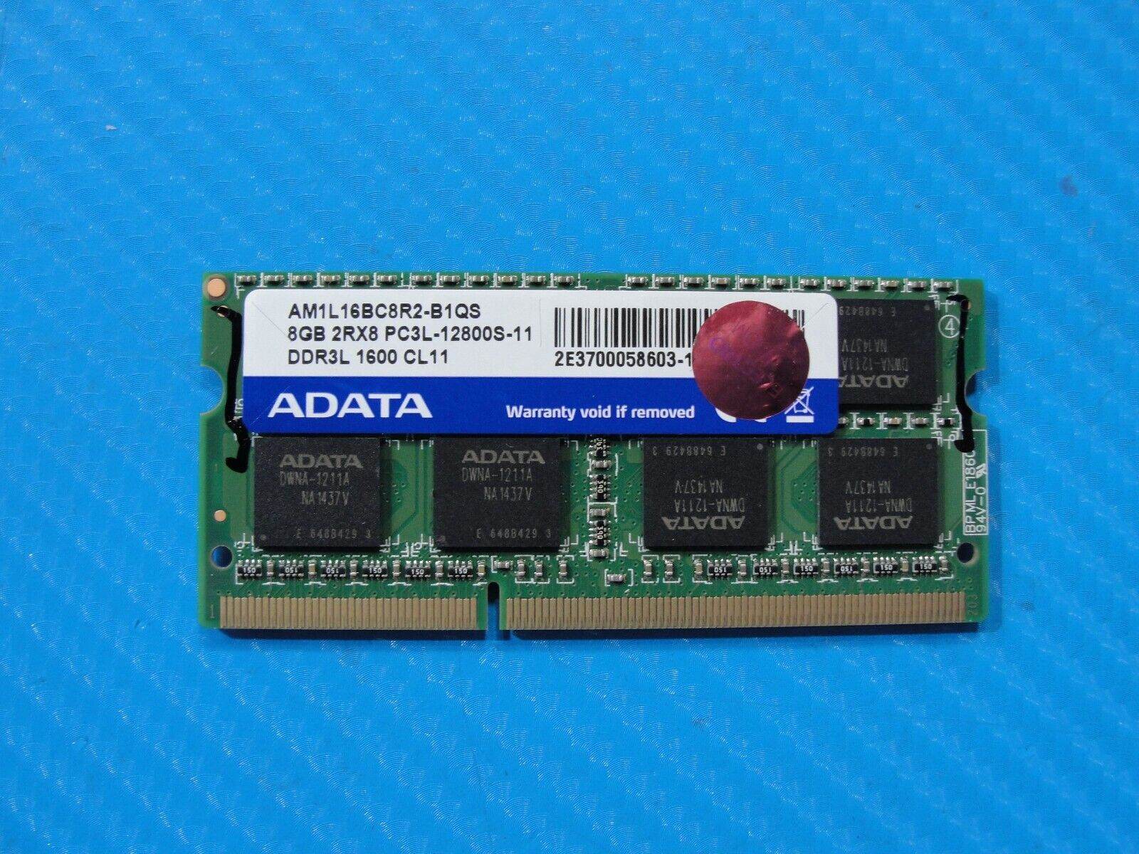 MSI GS70 Adata 8GB 2RX8 PC3L-12800S Memory RAM AM1L16BC8R2-B1QS - Tested Computer Laptop Parts