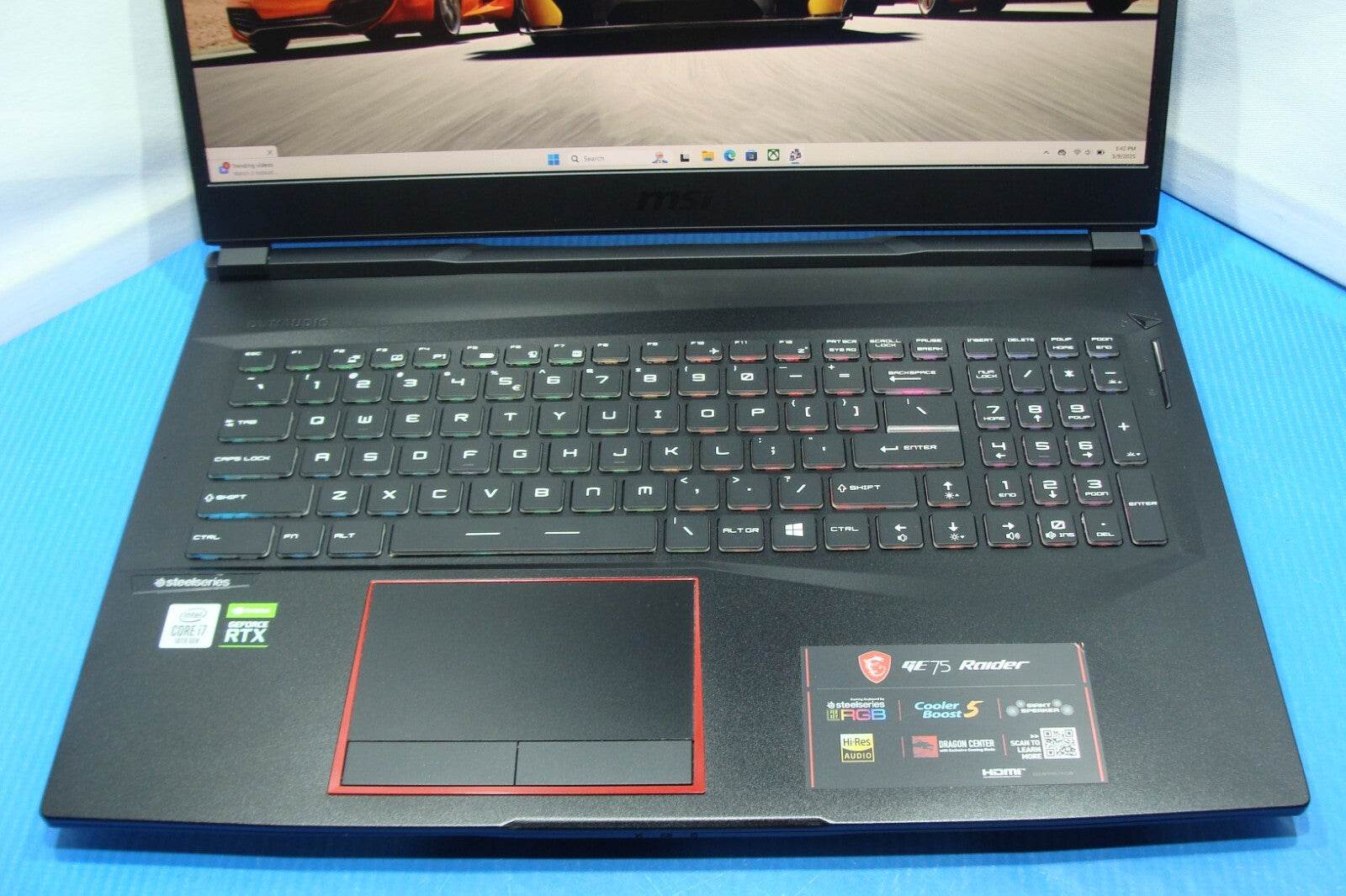 MSI GE75 Raider 10SF 15.6''FHD 144hz i7-10750H 16GB 512GB SSD / 1TB HDD RTX2070 - Tested Computer Laptop Parts