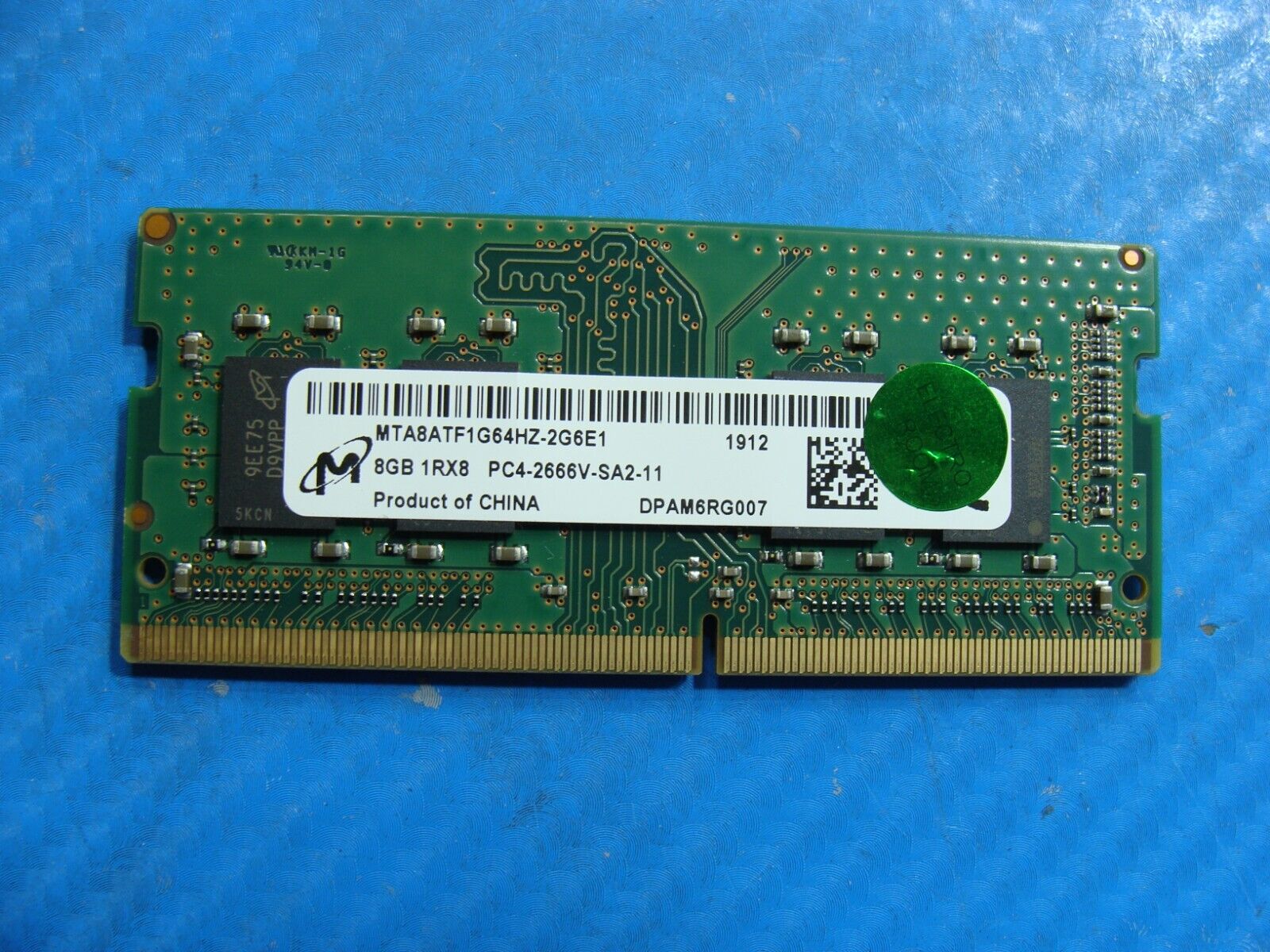 HP 17-by1033dx Micron 8GB 1Rx8 PC4-2666V Memory RAM SO-DIMM MTA8ATF1G64HZ-2G6E1