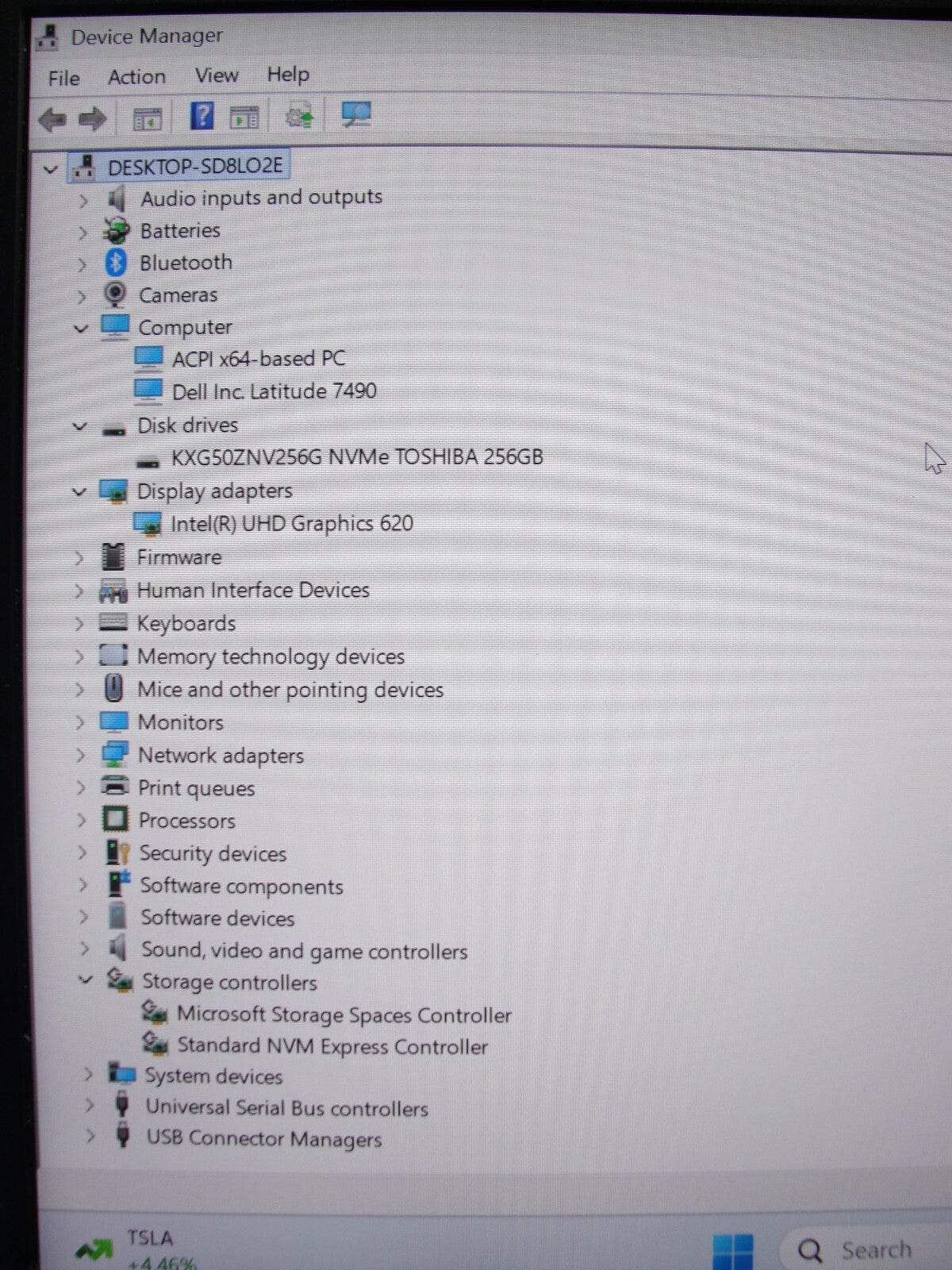 Dell Latitude 7490 14”FHD Intel Core i5-8350U 1.7GHz 8GB 256GB SSD - Tested Computer Laptop Parts