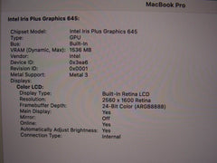 Apple MacBook Pro 13”(2019) A2159 i5-8257U 1.4GHz 16GB 256GB MUHN2LL/A 283cycles - Tested Computer Laptop Parts