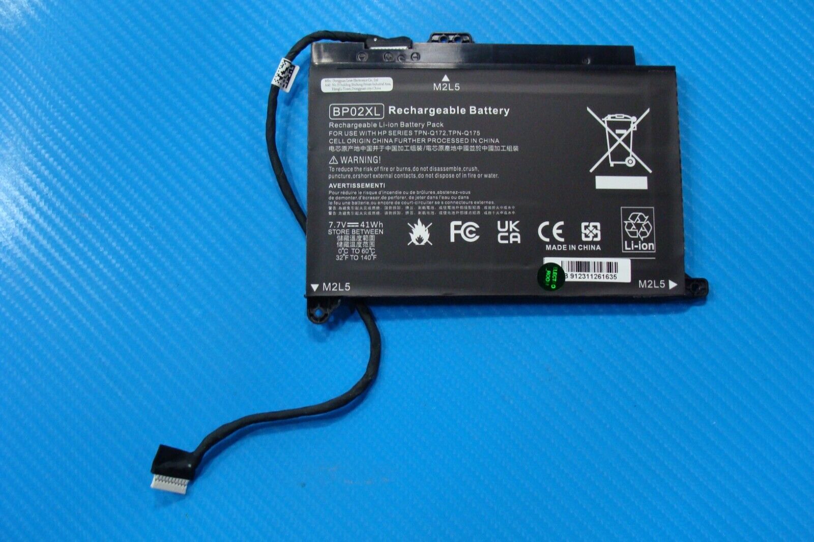 HP Pavilion 15.6” 15t-au100 Laptop Battery 7.7V 41Wh BP02XL 85%