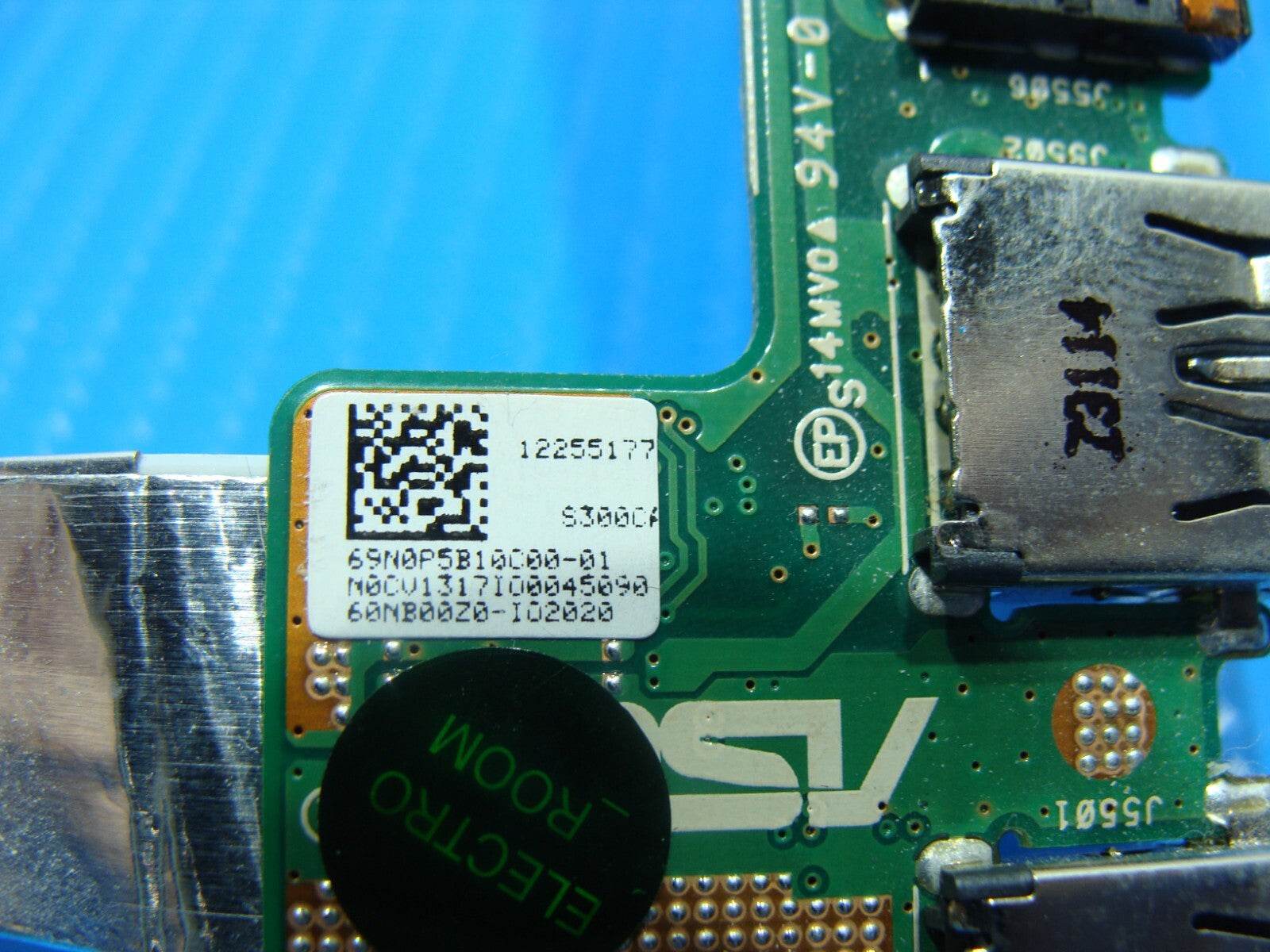 Asus VivoBook S300CA-BBI5T01 Audio USB Card Reader Board w/Cable 69NB00Z0-I02020 - Tested Computer Laptop Parts