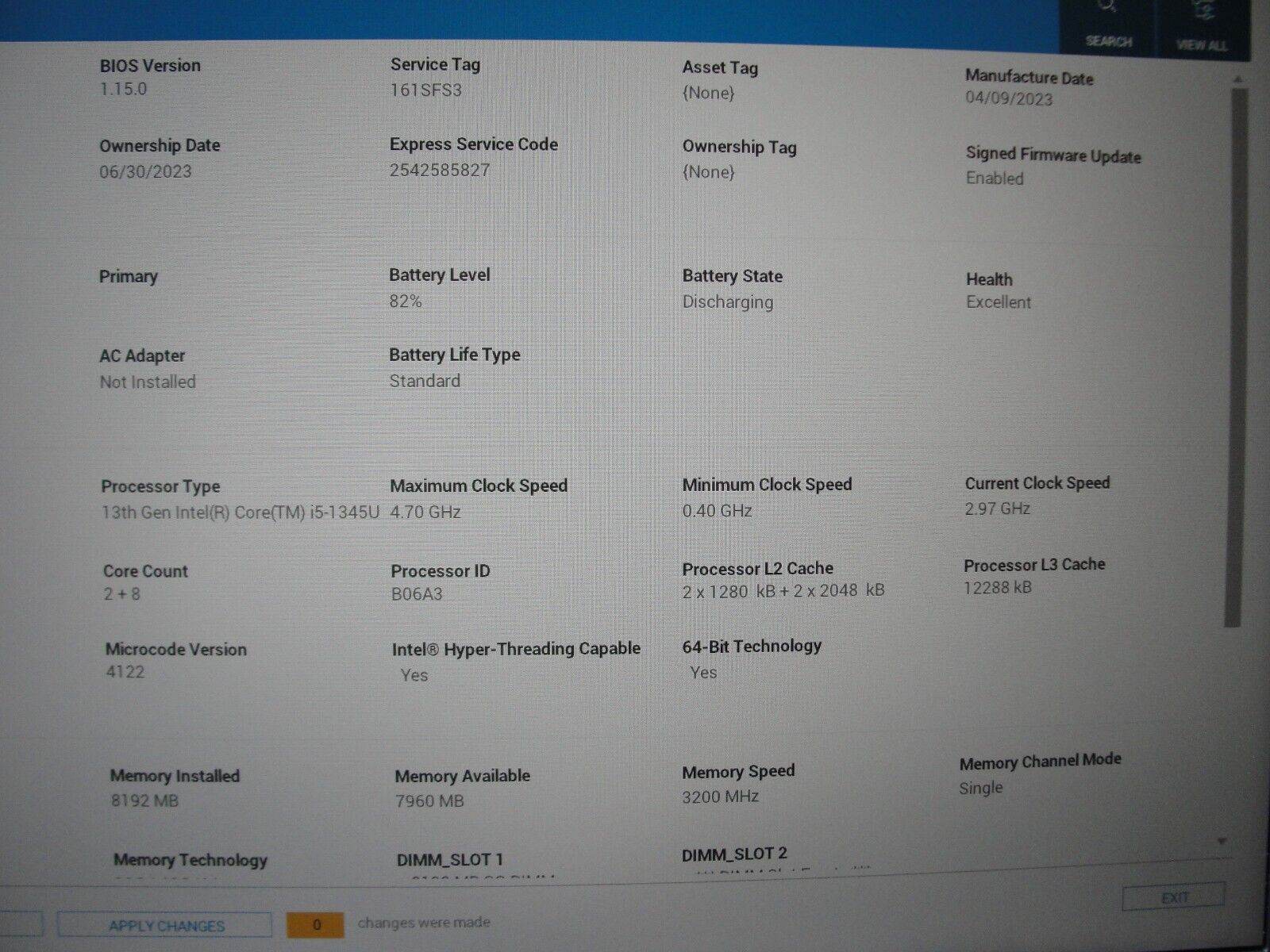 Dell Latitude 3540 Intel Core i5-1345U 1.6GHz 8GB 256GB SSD Backlit Orig Charger - Tested Computer Laptop Parts