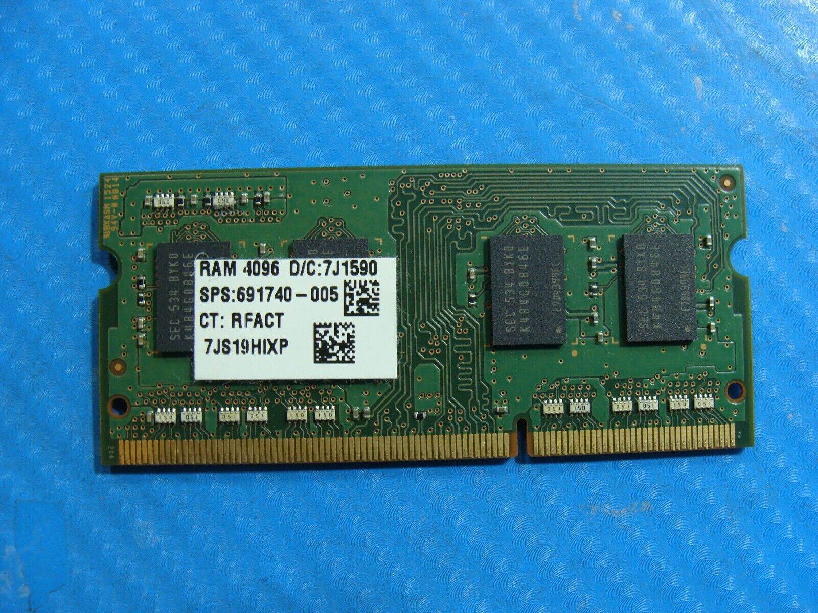 HP m6-p113dx Samsung 4GB 1Rx8 PC3L-12800S RAM Memory M471B5173EB0-YK0 - Tested Computer Laptop Parts