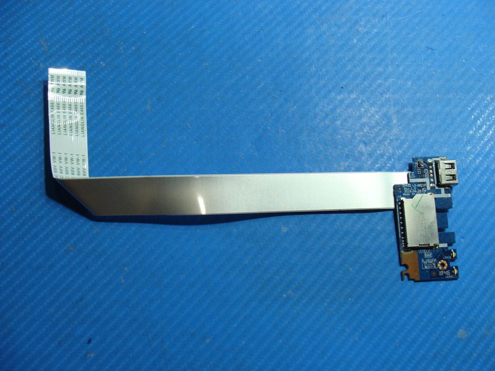 HP 15.6” 15-db0005dx Genuine Laptop USB Card Reader Board w/Cable LS-G071P - Tested Computer Laptop Parts